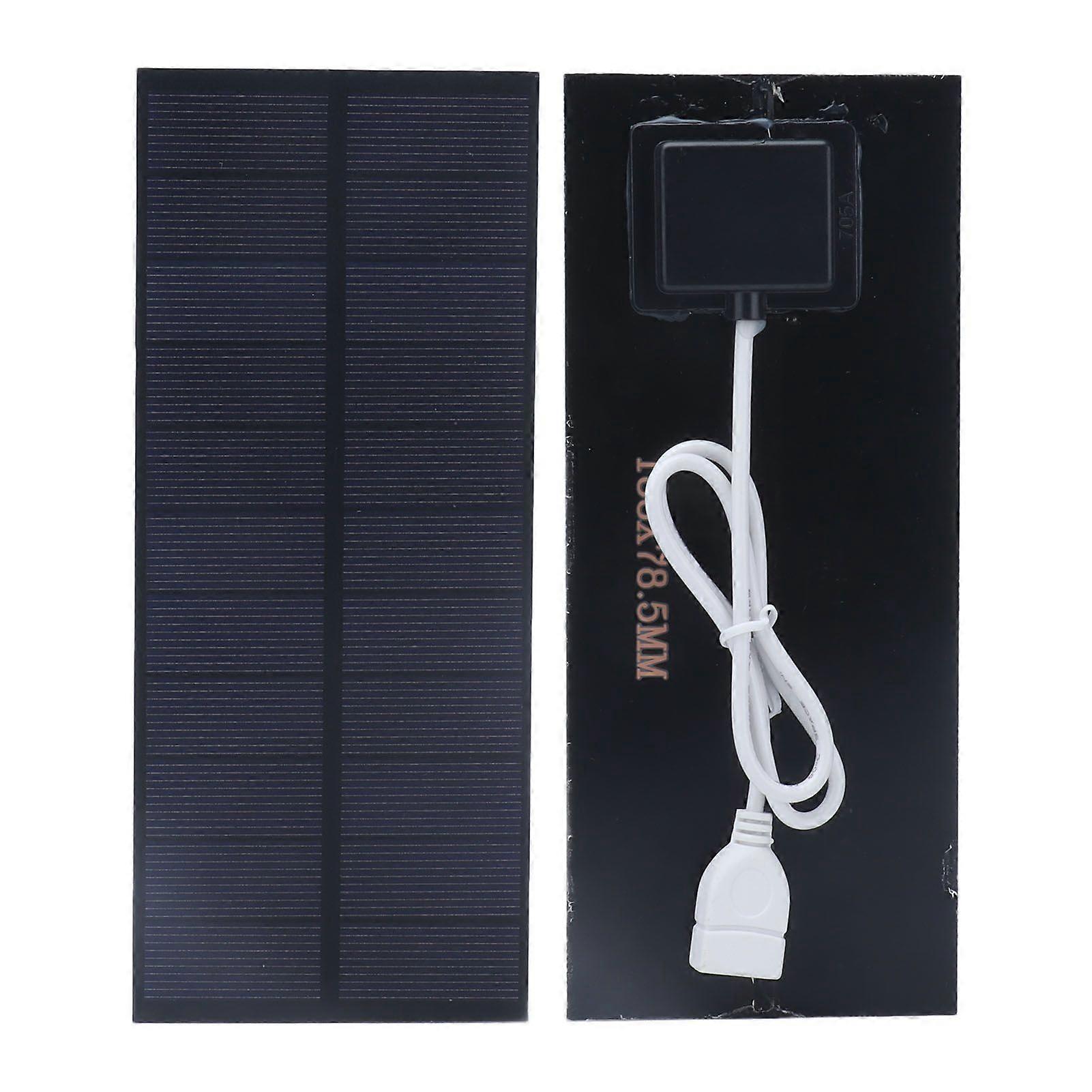 2.5W Solar Panel 188x78.5mm Solar Charging Board 3.7V5V Battery Charger High Conversion Efficiency and Portable for Greenhouse and Family