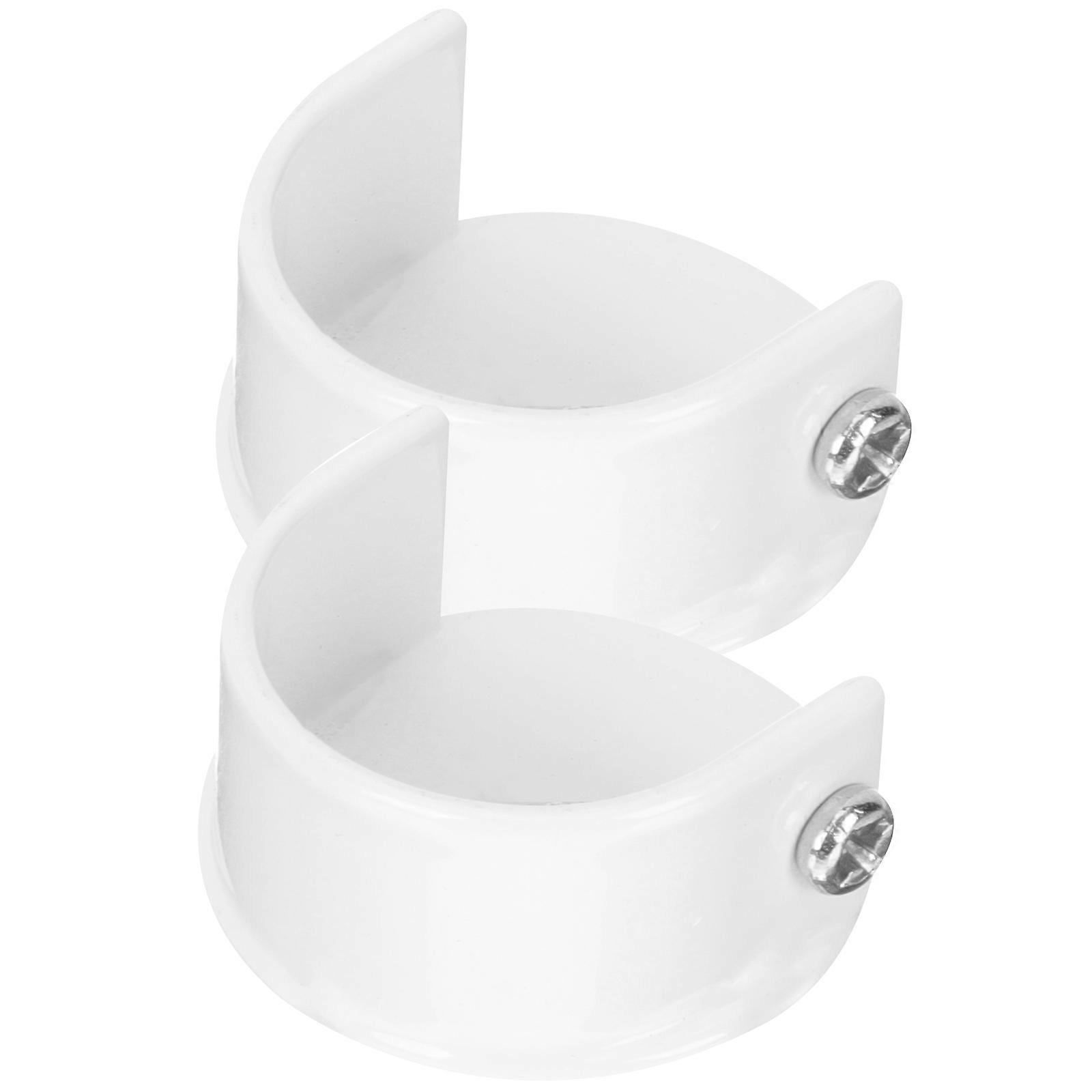 Curtain Rod Bracket Closet Pole Holder Alloy Support Rack for Home Use 8Pcs