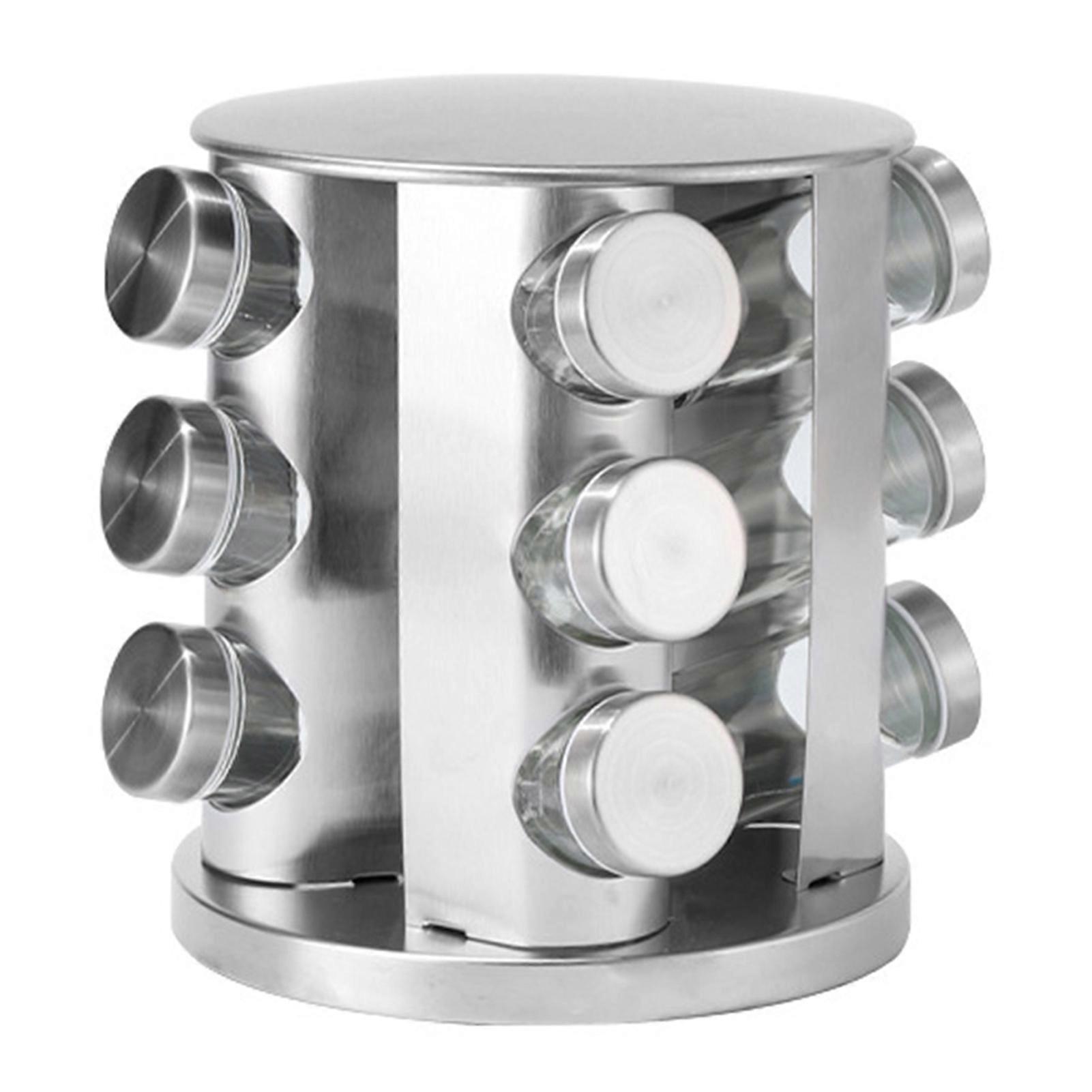 Multi Tier Revolving Seasoning Holder For Cabinets Modern Design Elevates Decor for Home Kitchen