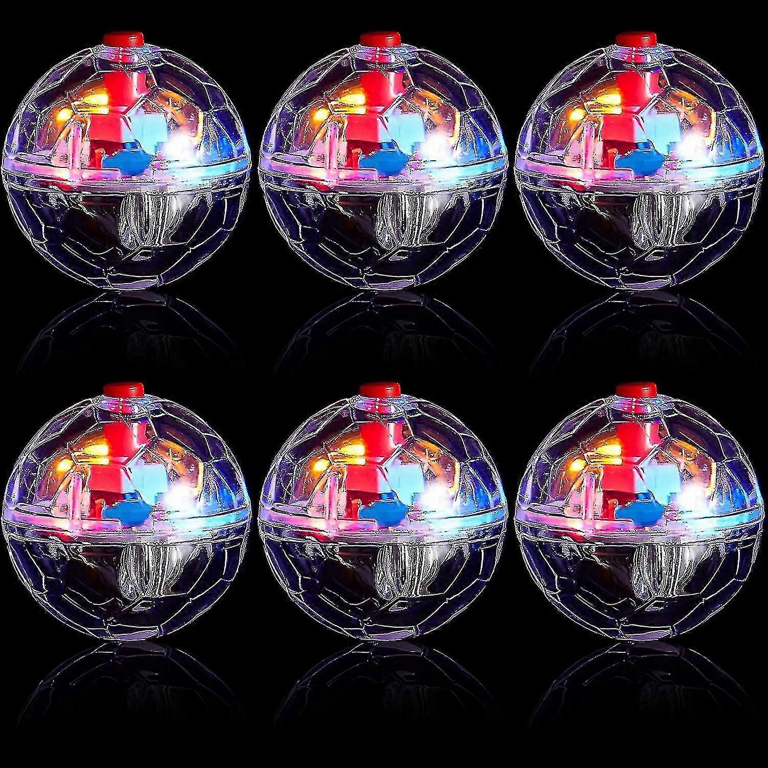 Glowing Cat Toy Balls, 6-Pack Motion-Activated for Play and Exercise