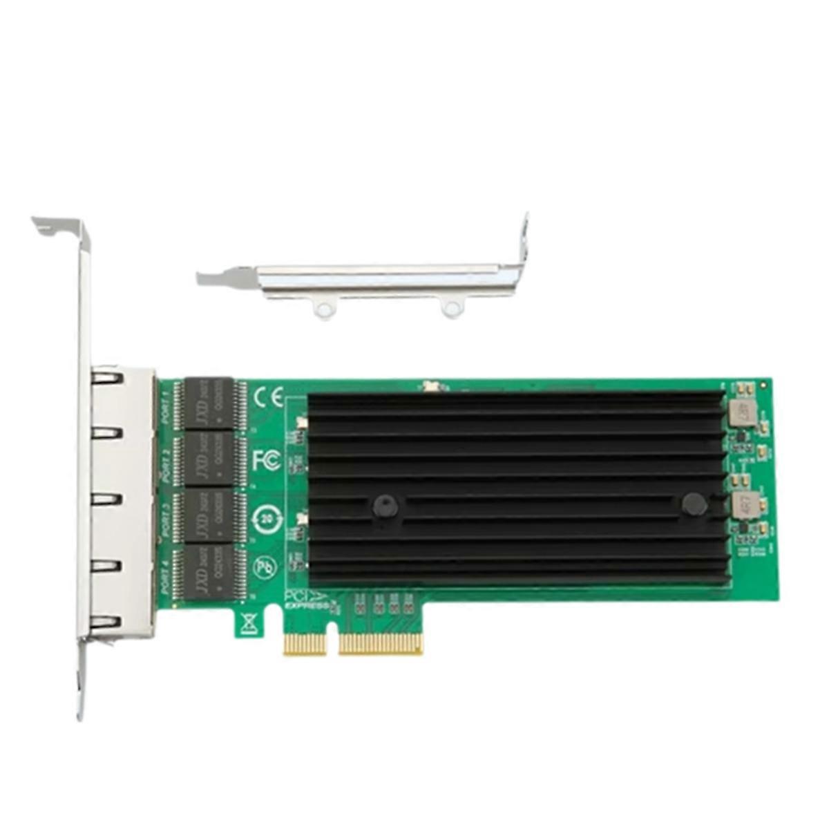 PCIe 4 Port 2.5G RJ45 Network Card I226 Chips PCI Express 100/1000M/2500Mbp Gigabit Ethernet Adapter Card for PC Laptop