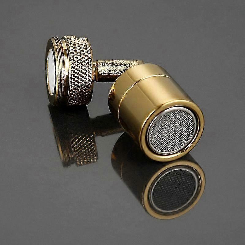 Gold Universal Faucet Extender with Swivel Function for Bathroom Sink Aerators