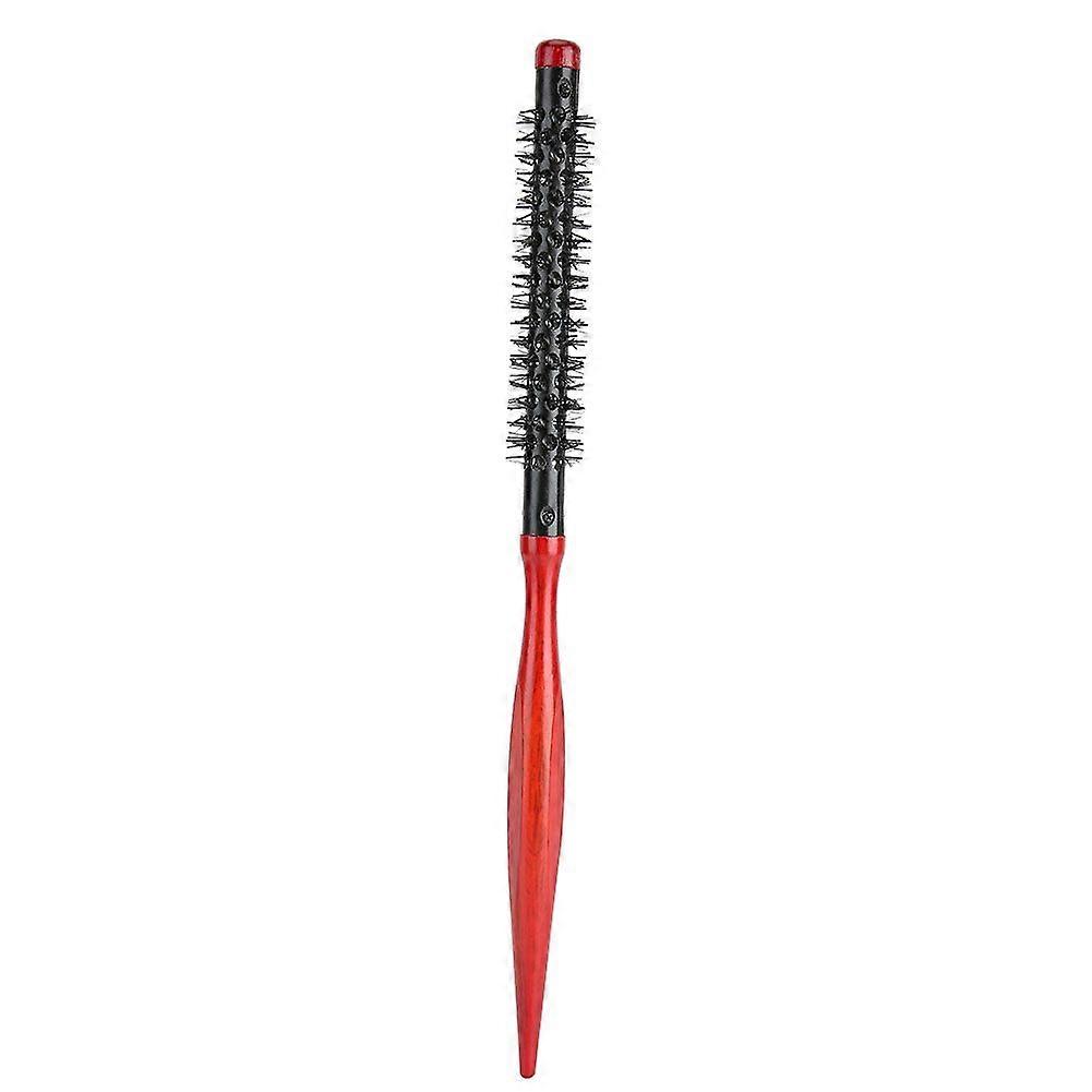 Roller Comb Wooden Pointed Tip Handle Nylon Bristles Hair Styling Brush Comb9