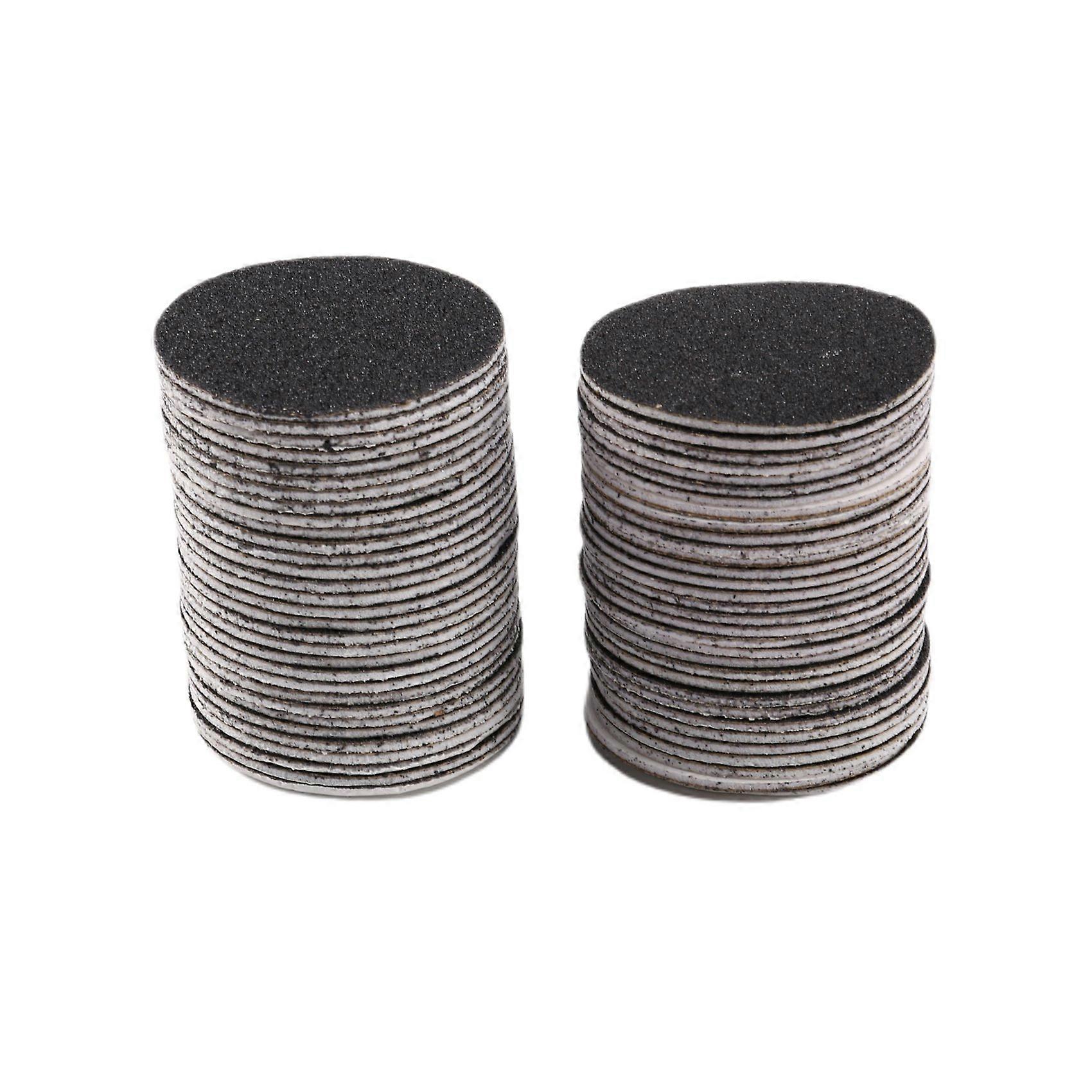 60pcs Replacement Sandpaper Discs (Regular Coarse 100 Grit)