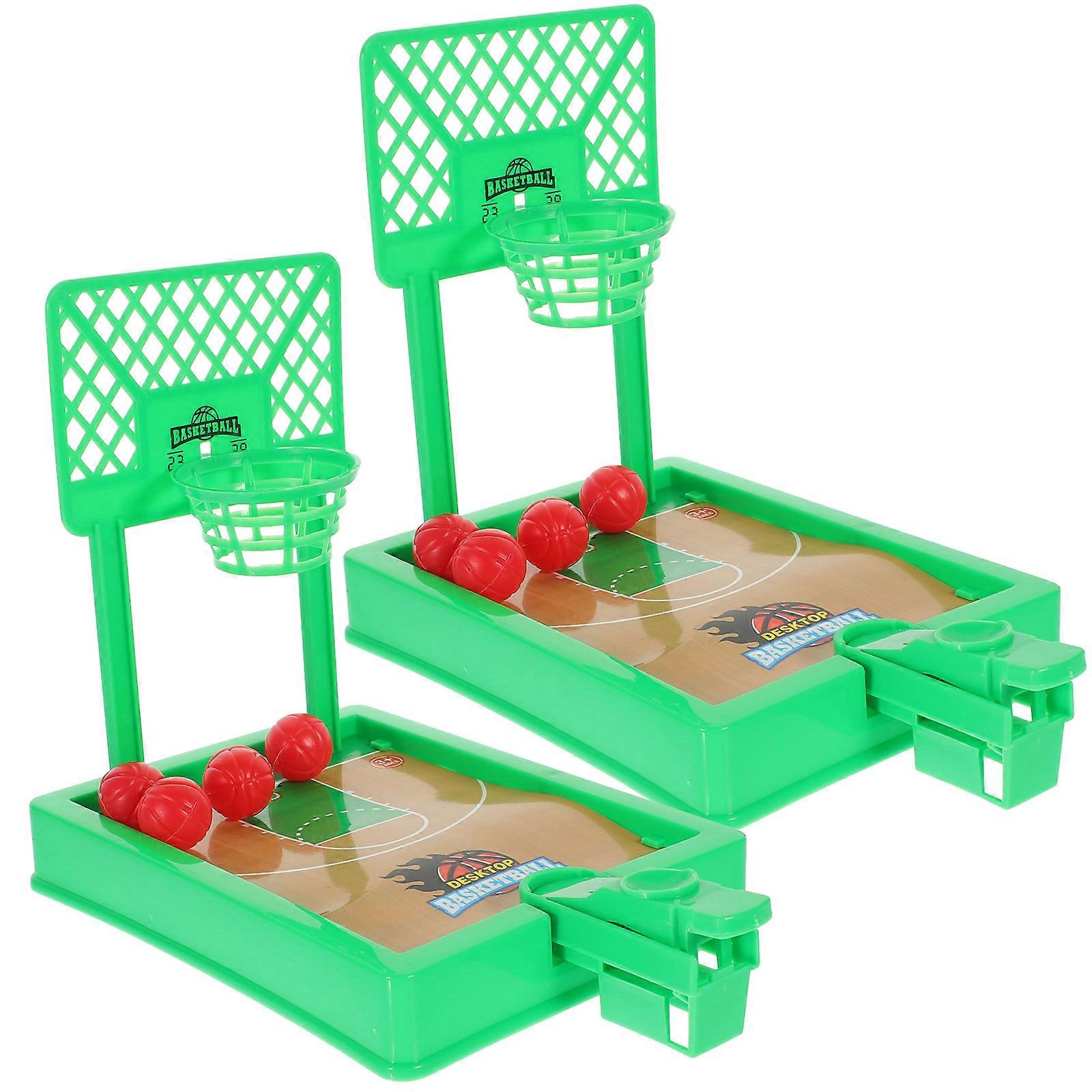 Kids Basketball Tabletop Basketball Game Toy for Kids 2Sets with Balls