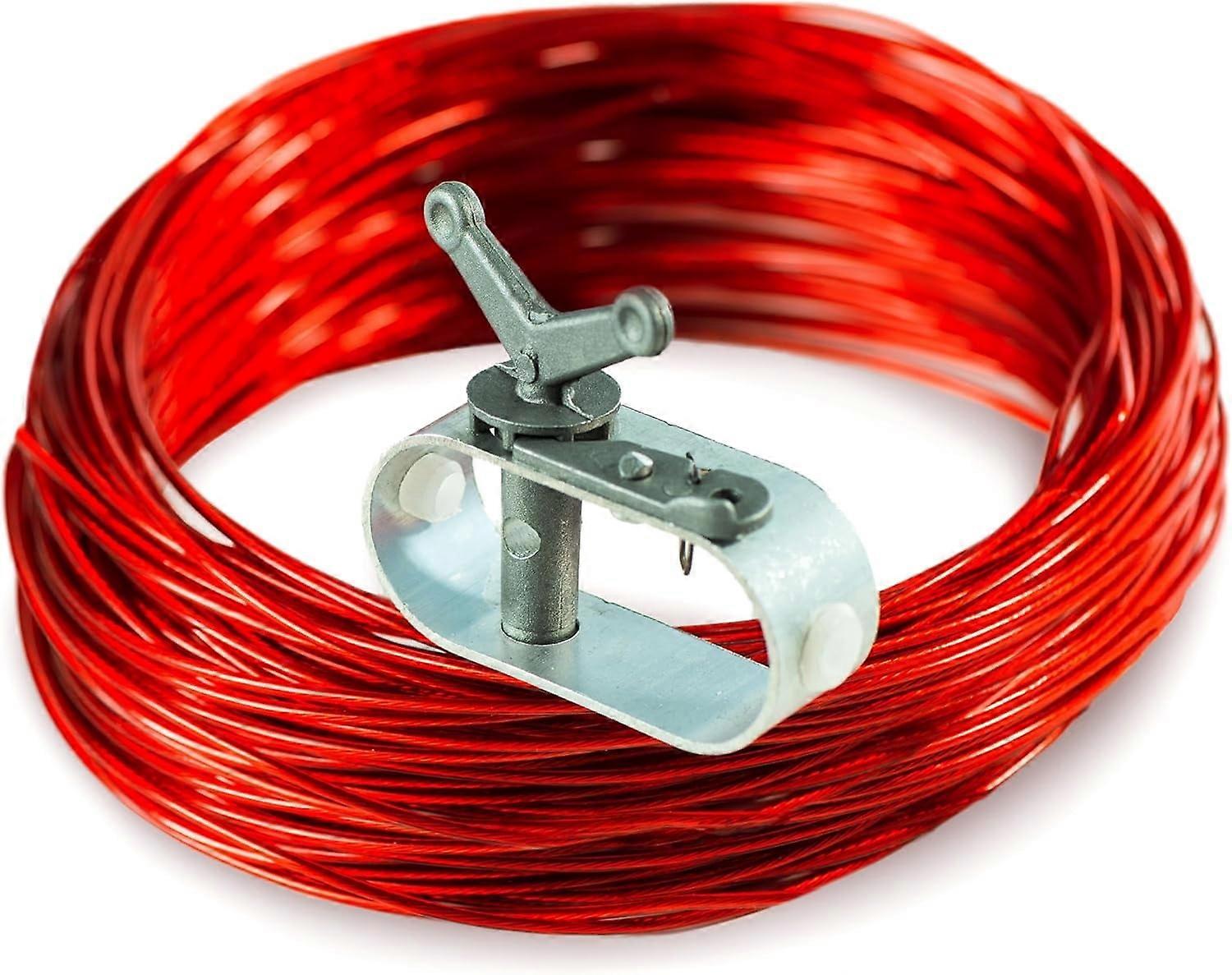 SNYMW Pool Cover Cable and Ratchet 100ft Plastic Coated Cable