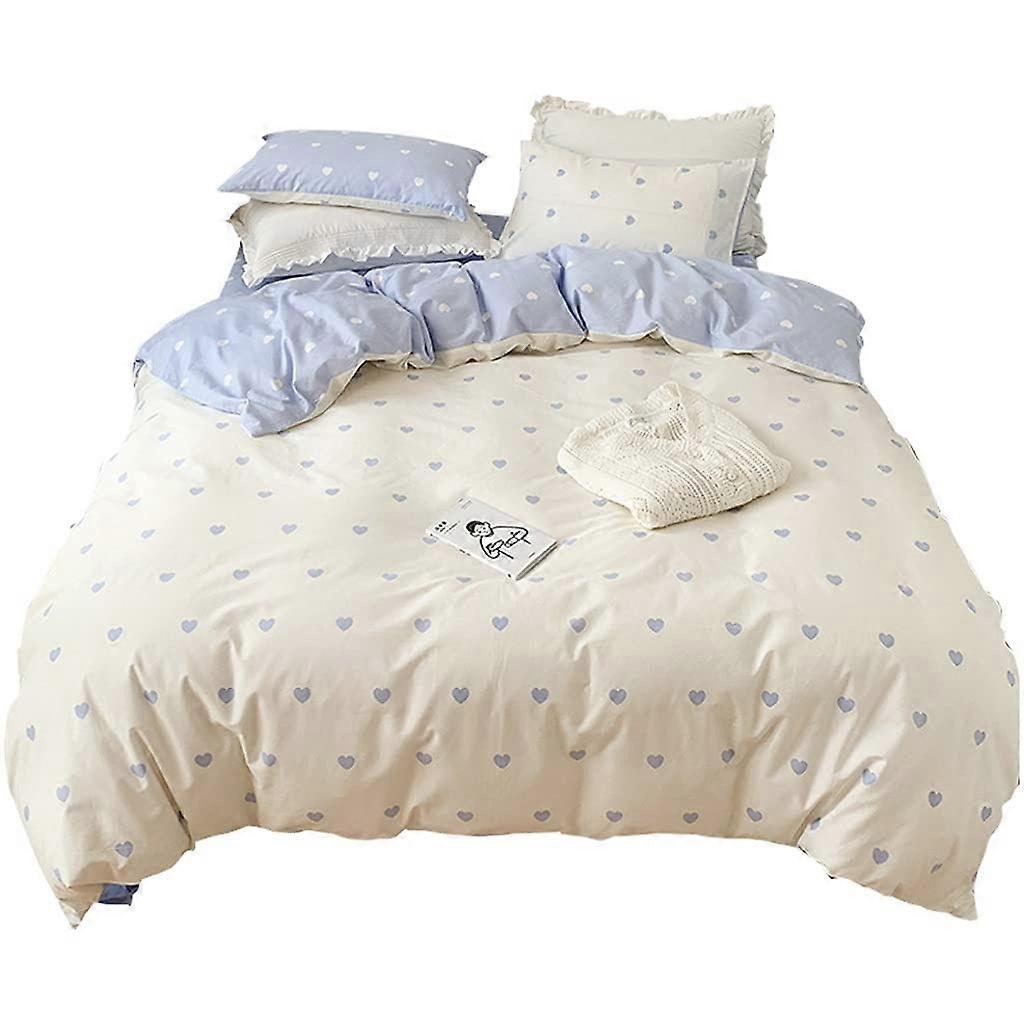 Bedding Set 3/4Piece, Pure Cotton Quilt Cover, Autumn Bed Linen, 1.2m Bed Size, Cotton Warmth and Comfort