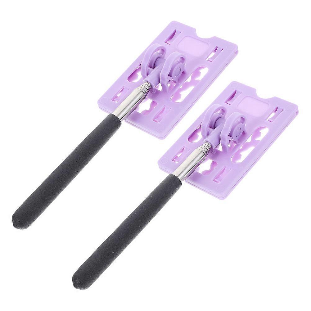 Parking Card Holder Telescopic Rod Parking Auxiliary Tool 2Pcs