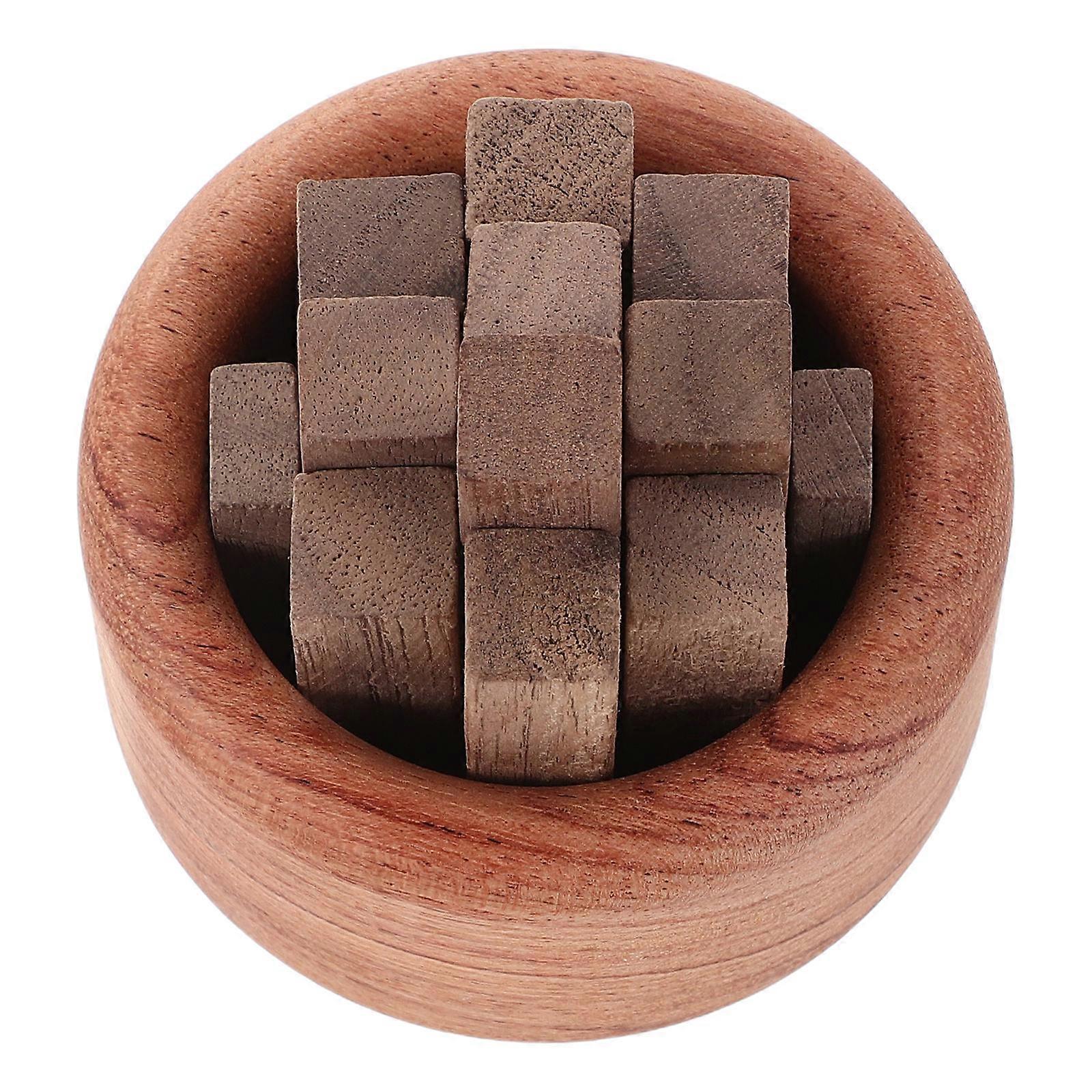 Small Woodpile Shape Essential Oil Diffuser for Car 4Pcs Wood Aroma