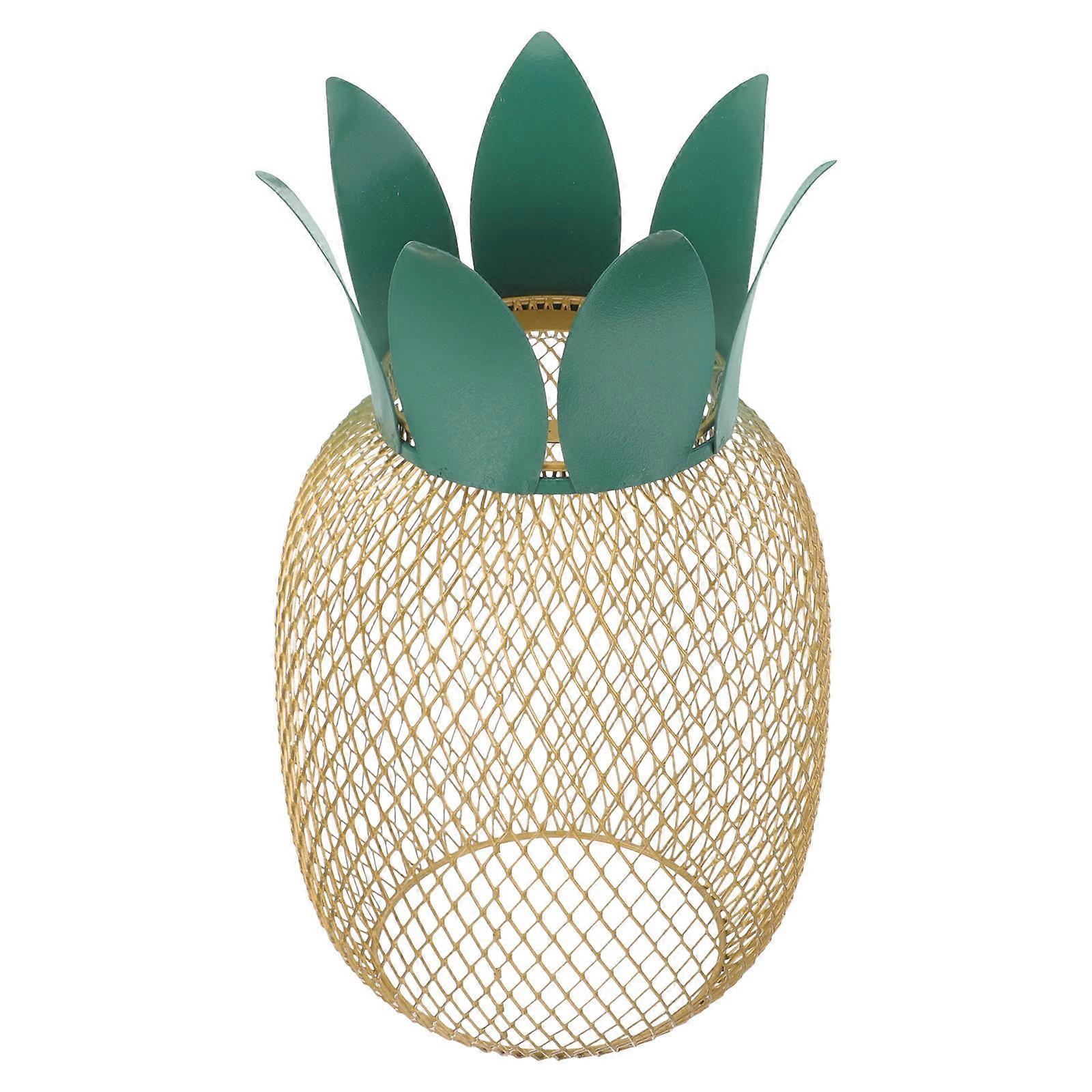 Lampshade Hollow-Out Metal Wire Light Shade for Decor 2Pcs Pineapple Design