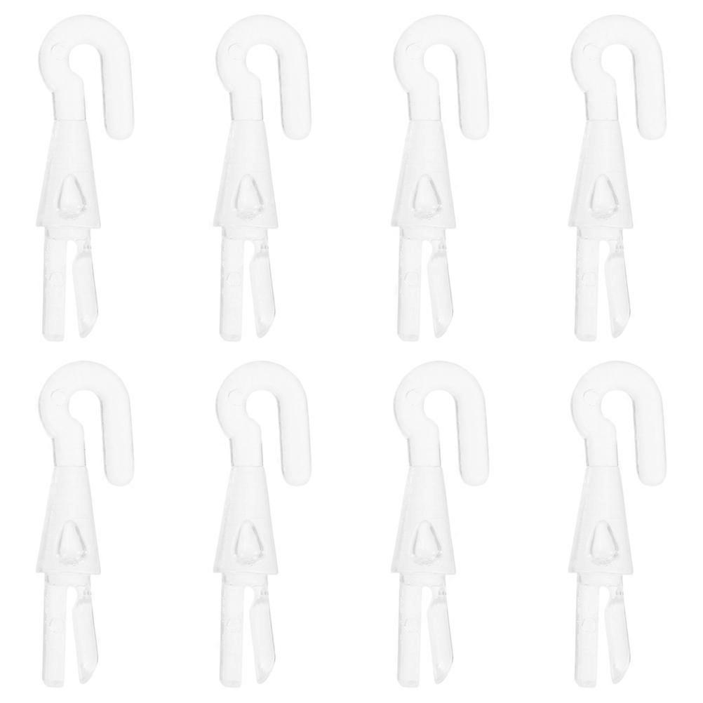 8Pcs Replacement Blind Wand Hook Transparent For Vertical Blinds Home Improvement Secure Attachment