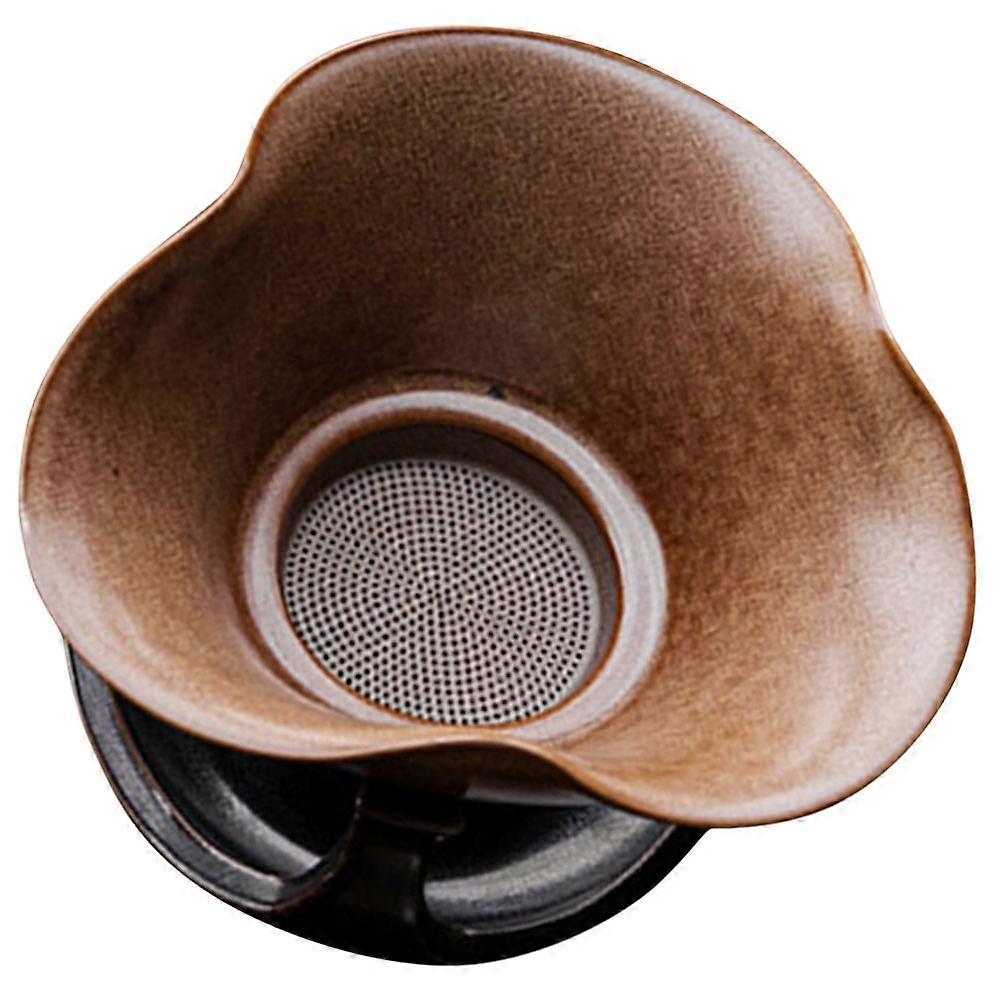 Ceramic Tea Filter For Tea Lovers Indoor Use 9.3X9.3X6cm Improved Taste 3Pcs