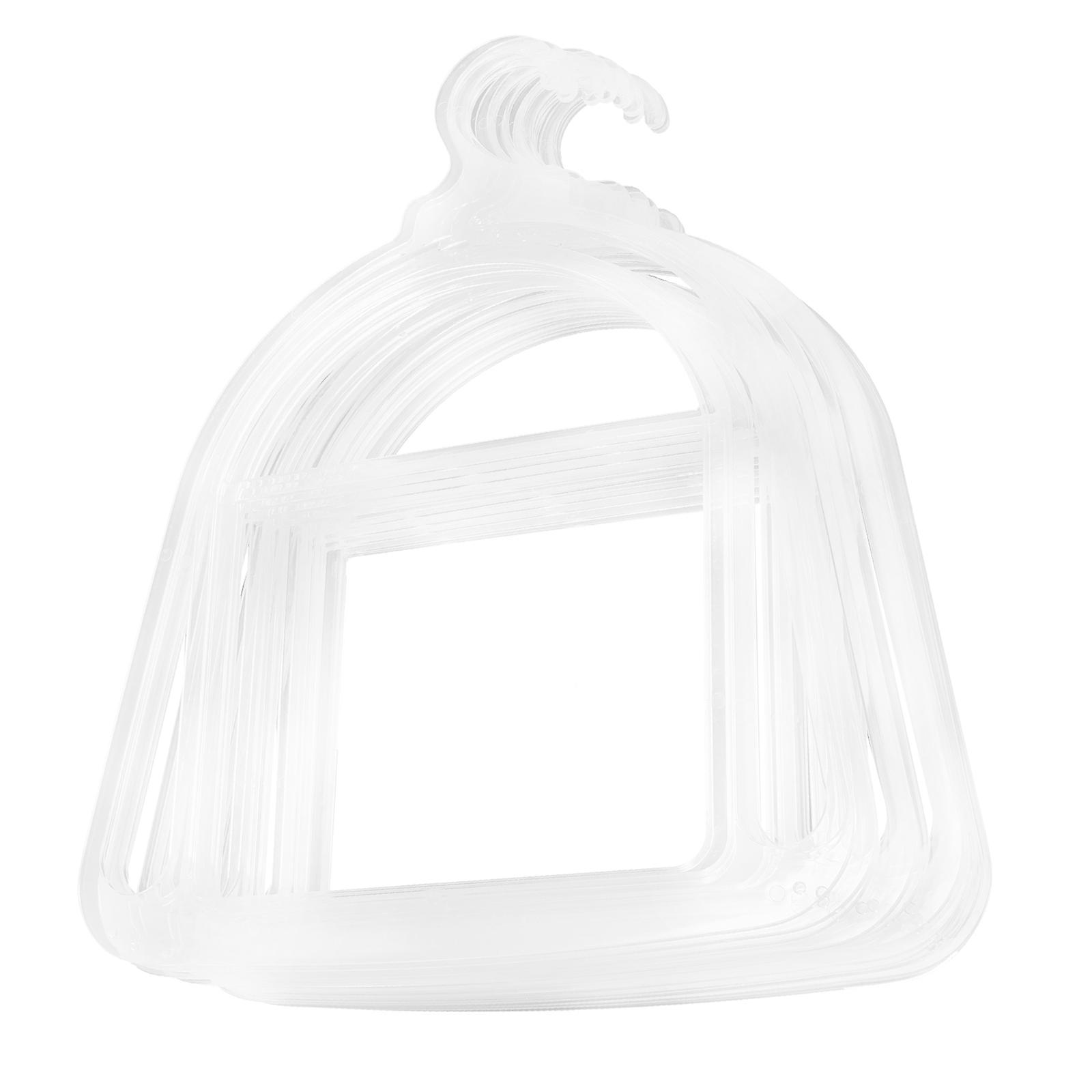 Beanie Hat Organizer Hat Holder for Storage 20Pcs Transparent Plastic Hangers