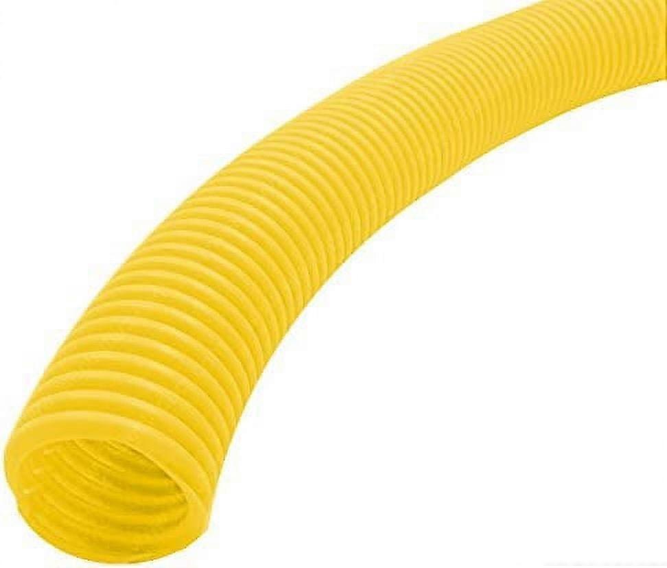 Split Wire Loom Tubing Polyethylene Corrugated Flexible Conduit - 1/2" Nominal Size - 20 Feet - Yellow