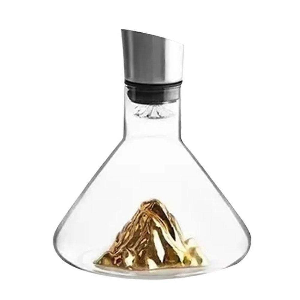 Hand Blown Red Wine Decanter Crystal Glass 1500ml Wine Handmade✨s Carafe P2F9
