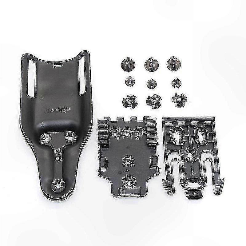 Universal Tactical Holster Set with Quick Release Lock for Hunting Gear - Features Belt, Paddle, Leg Drop, and Elastic Strap Configurations