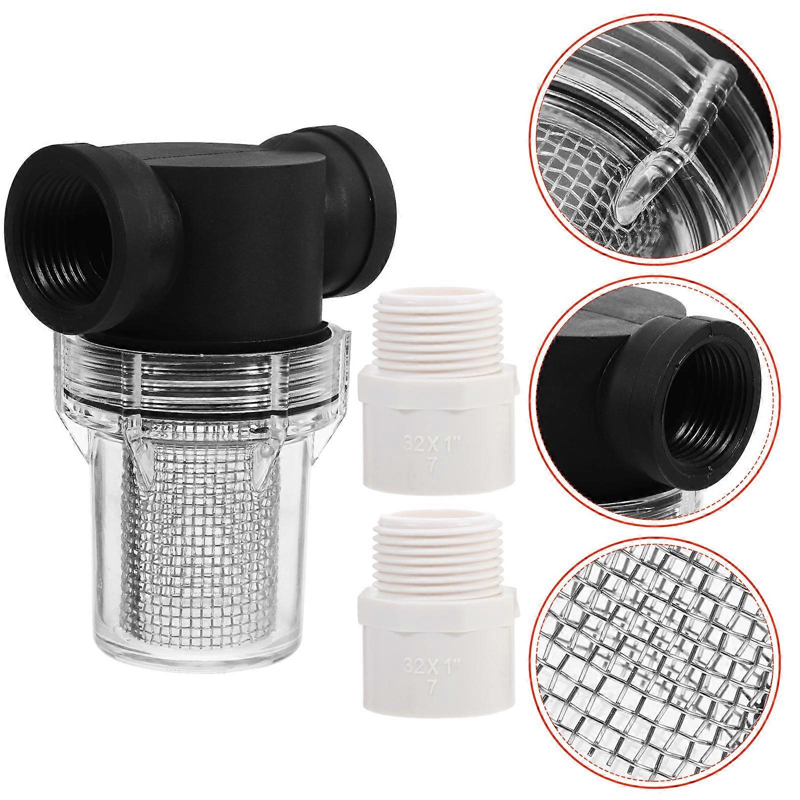 Water Filter Pipeline Mesh Strainer for Garden Irrigation 2Pcs Set