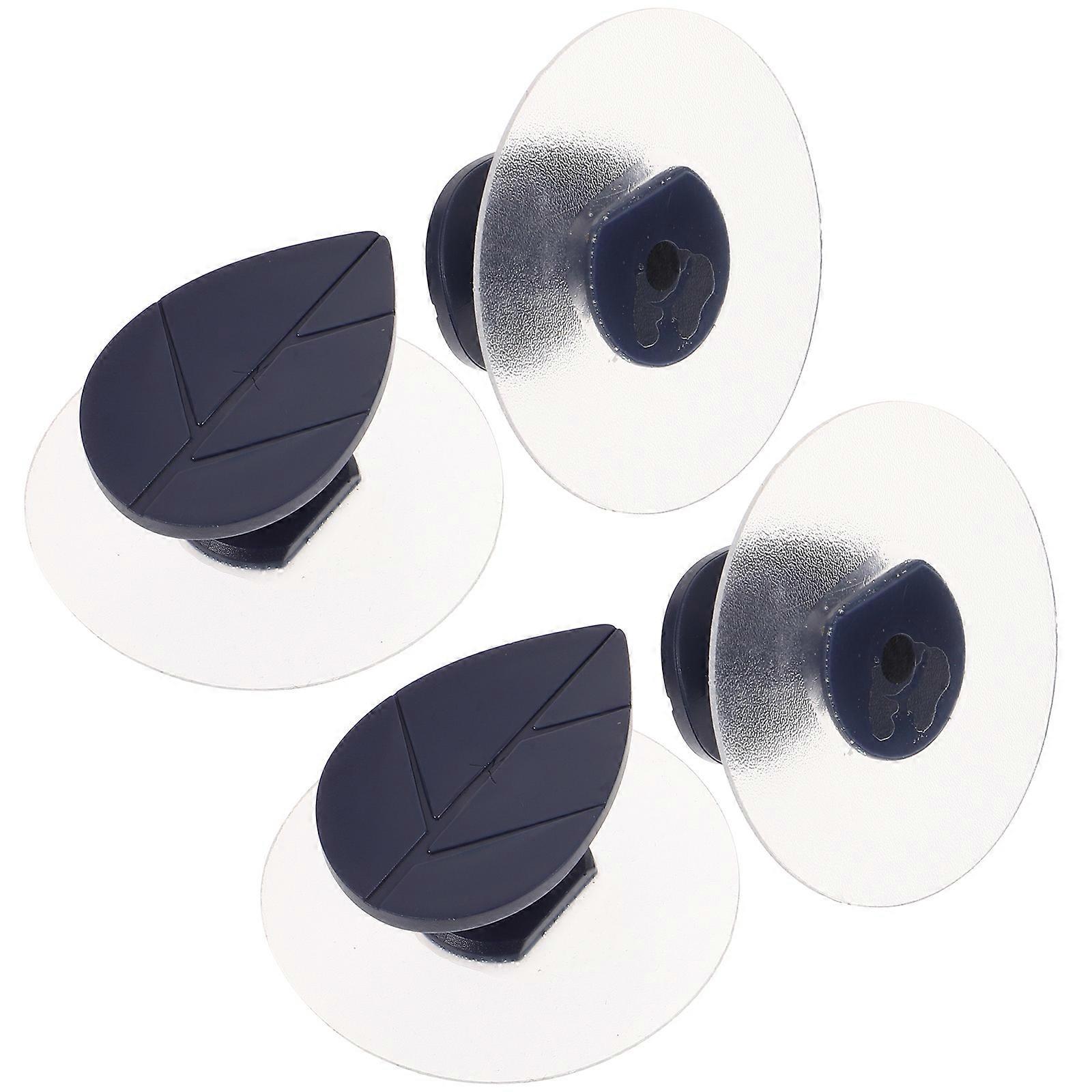 Seamless Sticky Leaf Hooks for Indoor Home Decoration Functional in Kitchen Bedroom Spaces Available in Grey 4Pcs