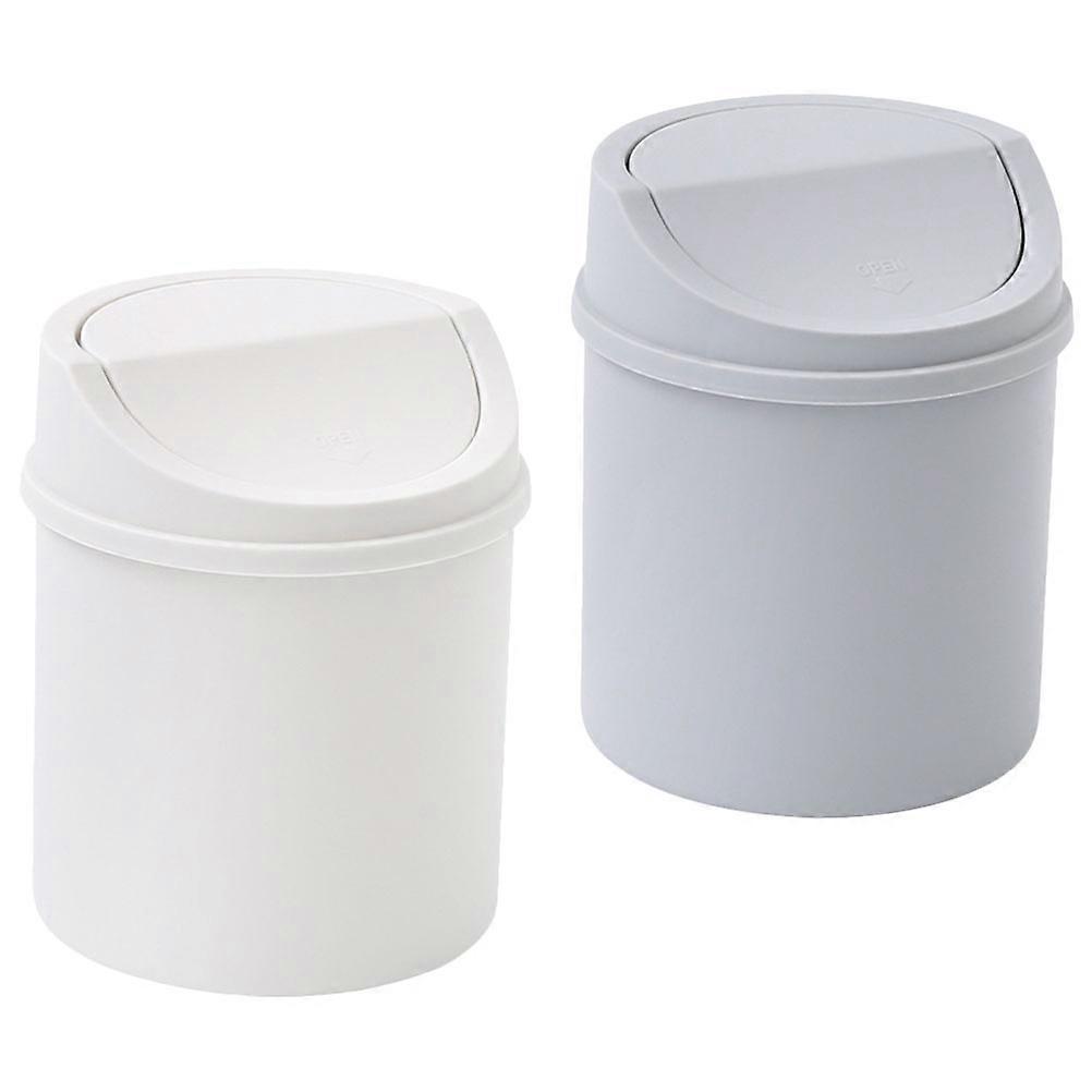 Desktop Garbage Can Mini Trash Cans for Office Use 8Pcs with Lid