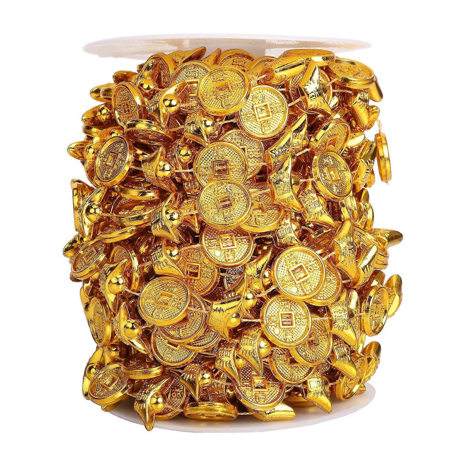 Plastic Pendant for New Year 4 Rolls String