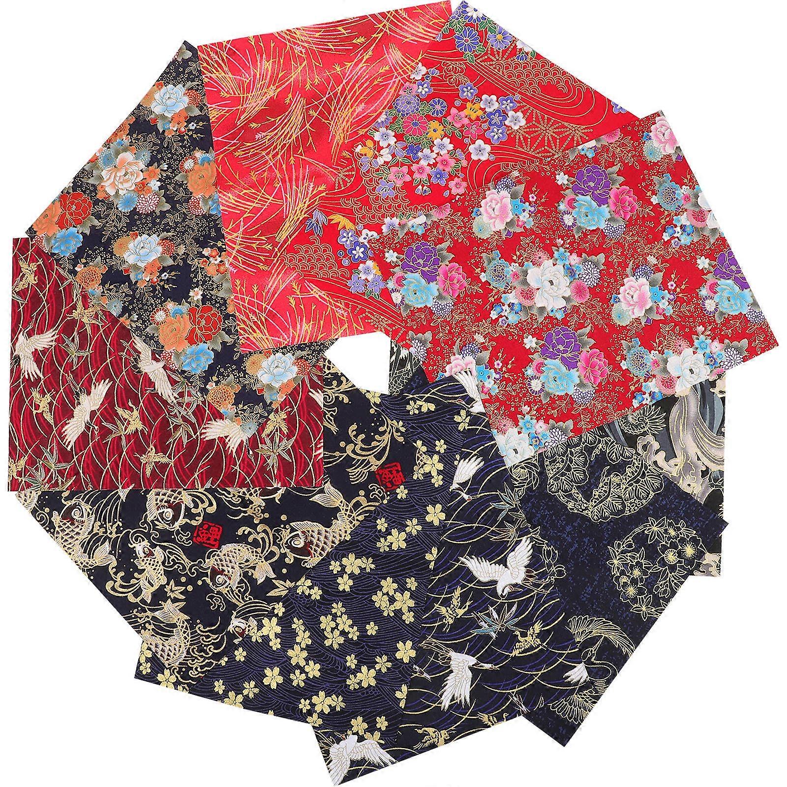 20Pcs Patchwork Cloth Piece for DIY Craft Flower Printing Sheet Assorted Color