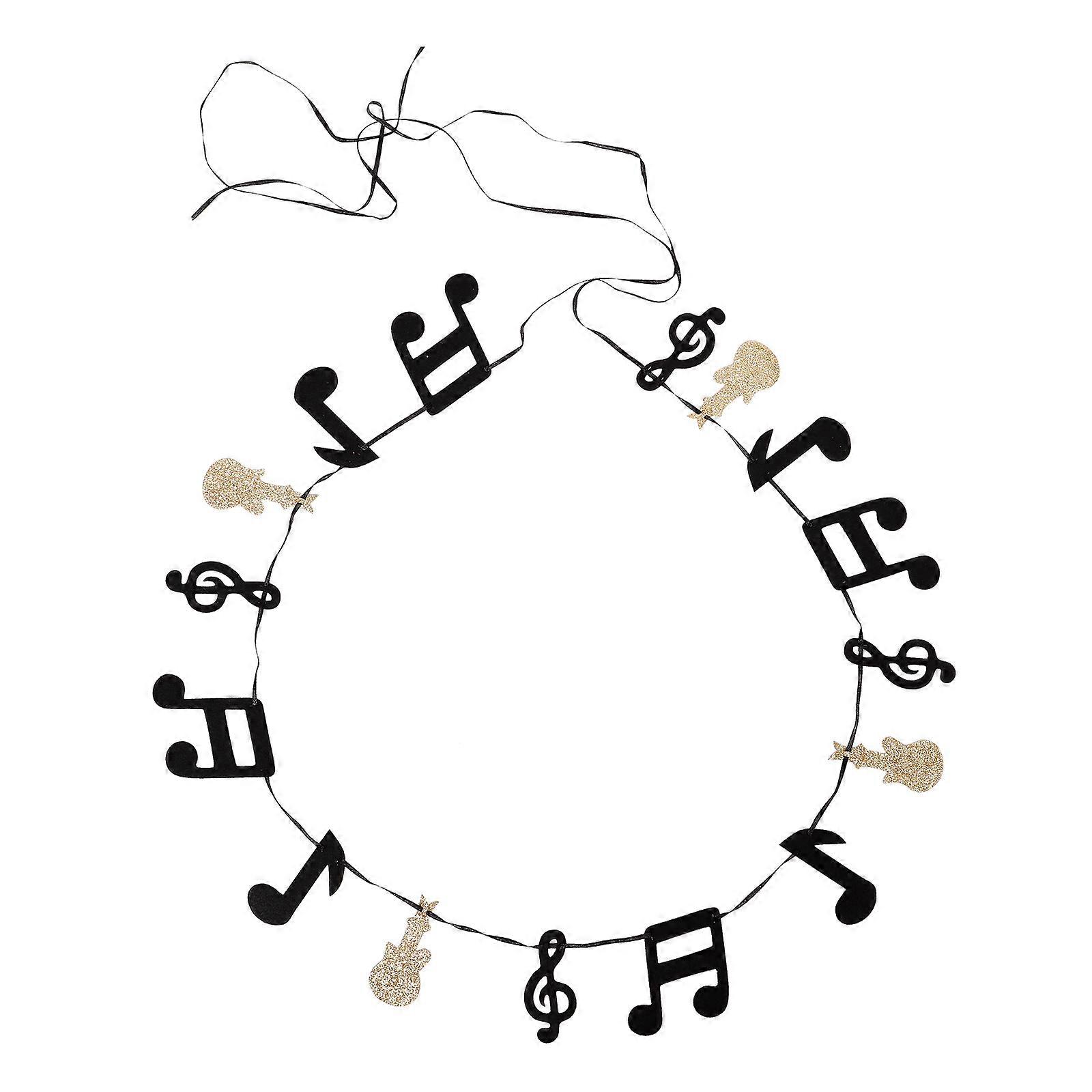 Musical Note Guitar Backdrop 5 Sets For Rock Style Party Enthusiasts Unique Decoration Vibrant Atmosphere Enhancement