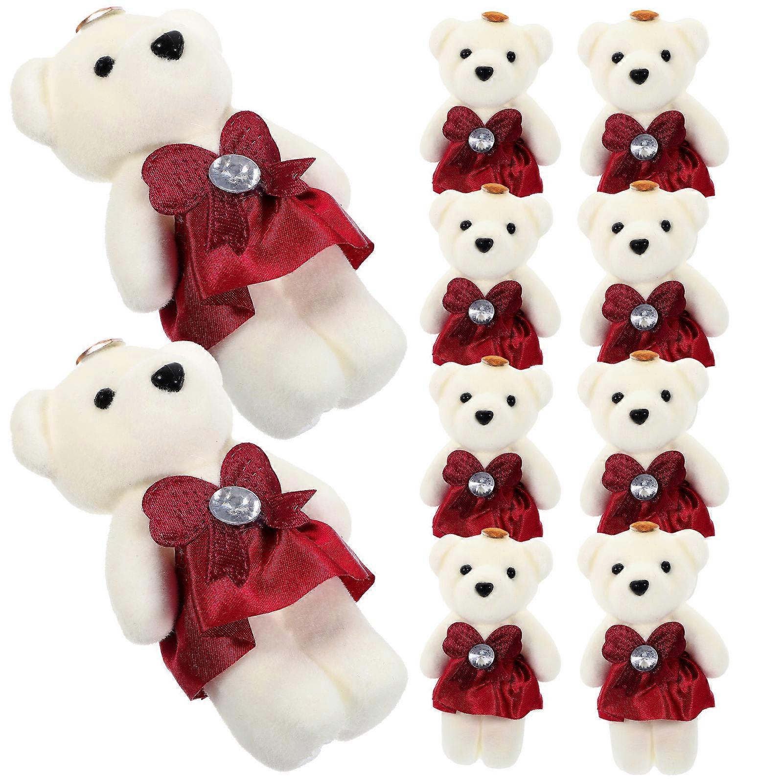 Plush Bear Doll for Wedding Car Decoration 50Pcs Set
