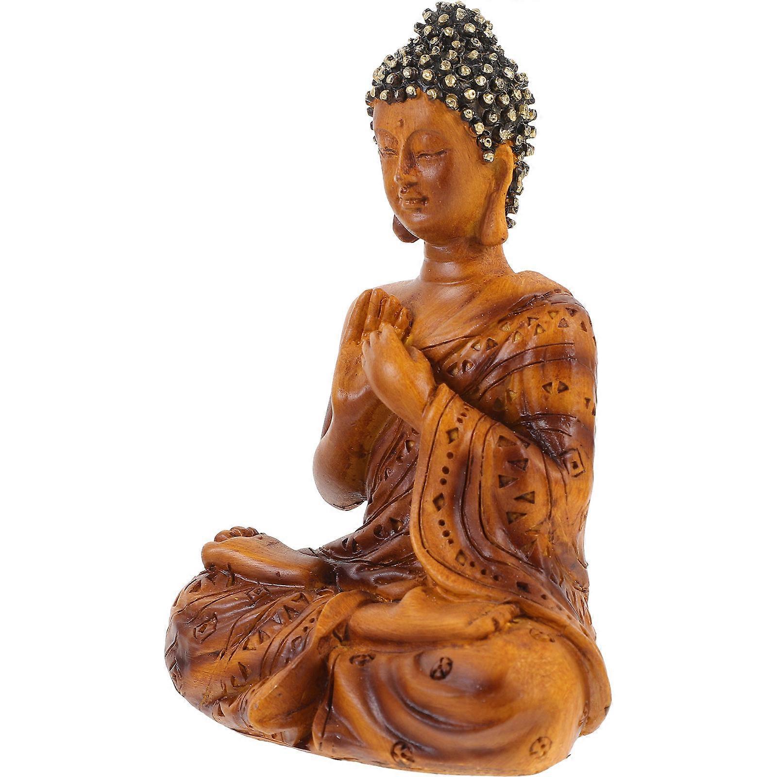 Desktop Buddha Statue for Home Decor 3Pcs Resin Set