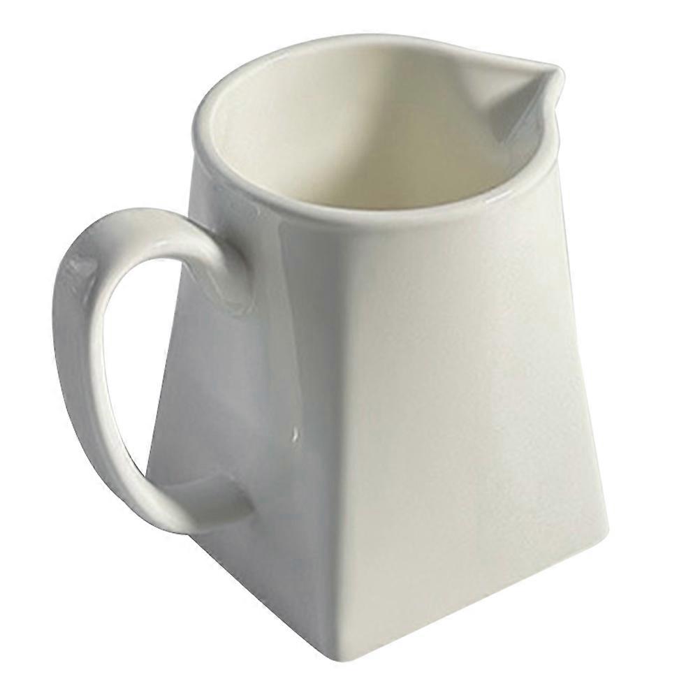 Small Porcelain Syrup Pitcher For Afternoon Tea And Coffee Gatherings In Minimalist Style 3Pcs