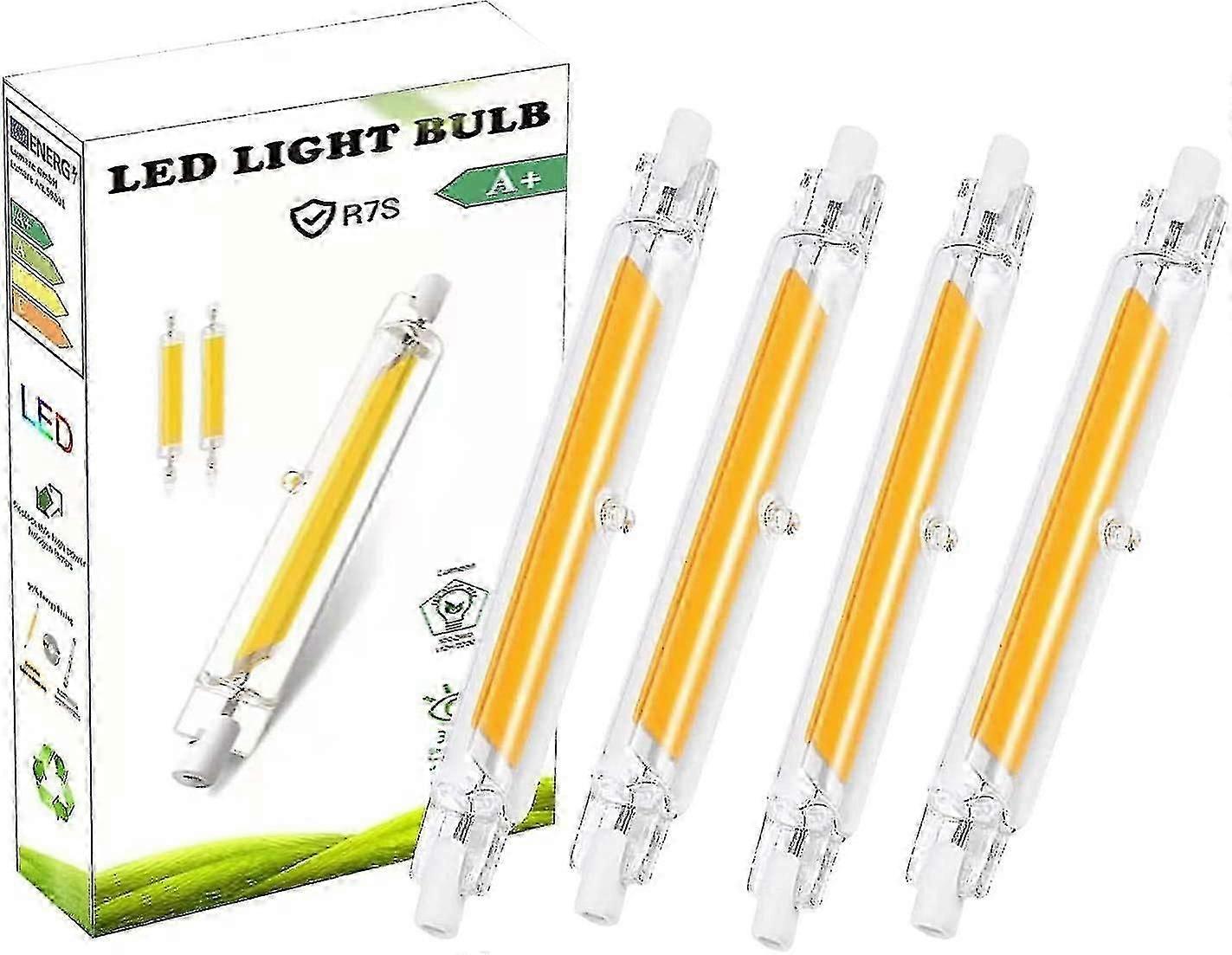 R7s Bulb 118mm Led 20w Dimmable Cool White 4000k Double Ended J Type Replacement Halogen 100w-200w Bulb 360beam Angle Pack Of 2
