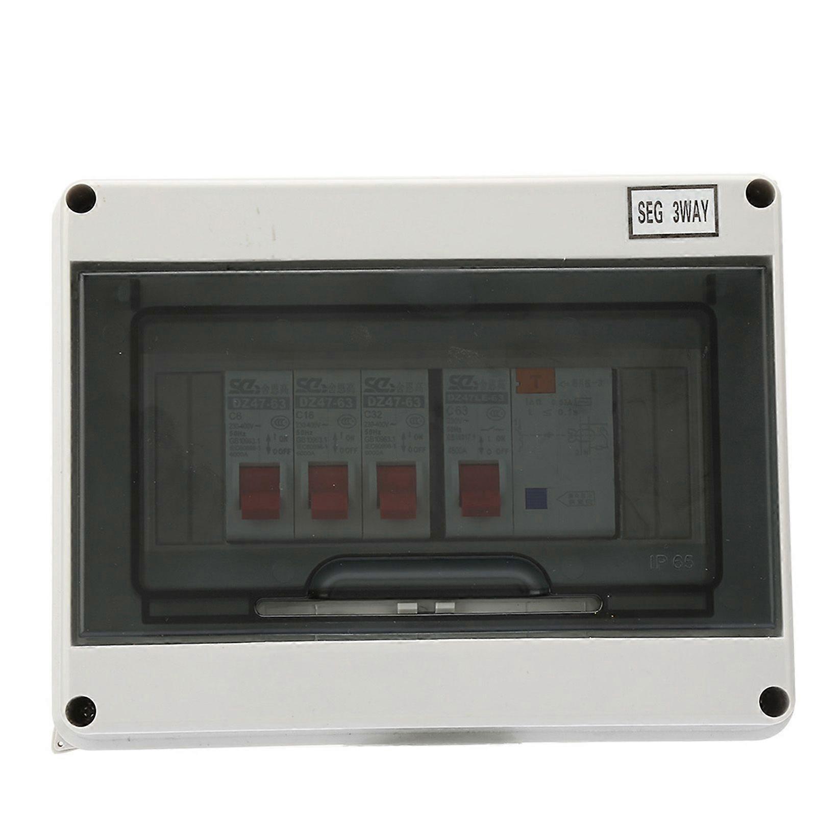 3 Way Garage Caravan Consumer Unit 63A 30mA RCD 3MCB 6a16a32A