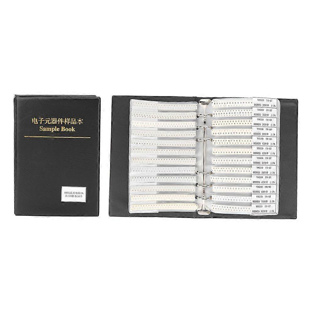 0805 Series 170 Types Resistors Electronic Components Assortment Kits Sample Book Black