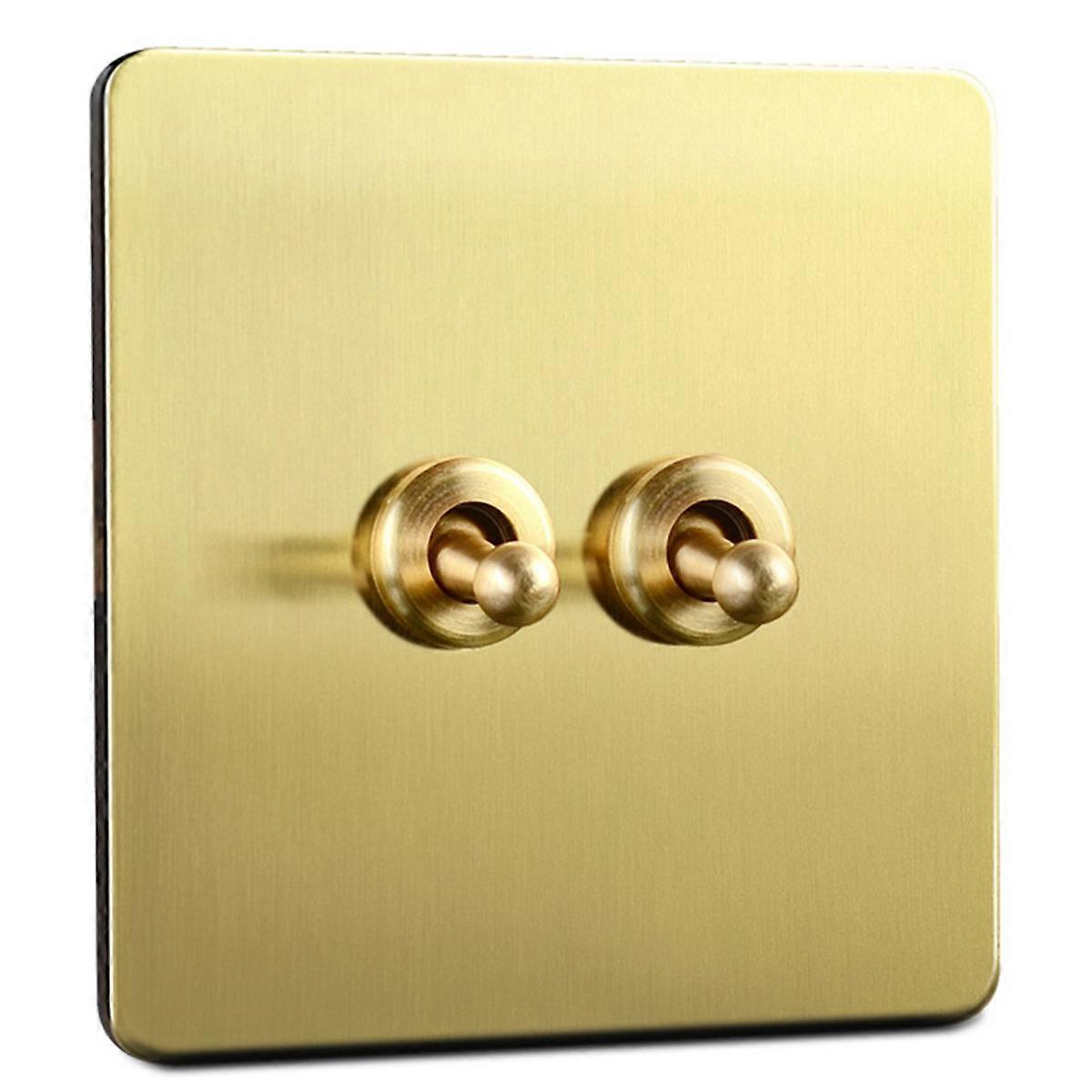 Gold Rocker Toggle Switch Brass Lever Switch Home Accessories