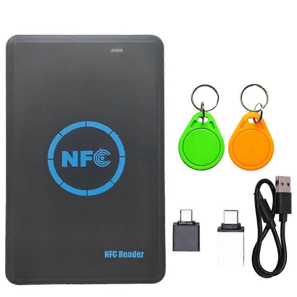 5 Frequency RFID Smart Chip Duplicator+2xUID Keychain NFC Reader Copier HID 125K/ IC/ID 13.56M 125K