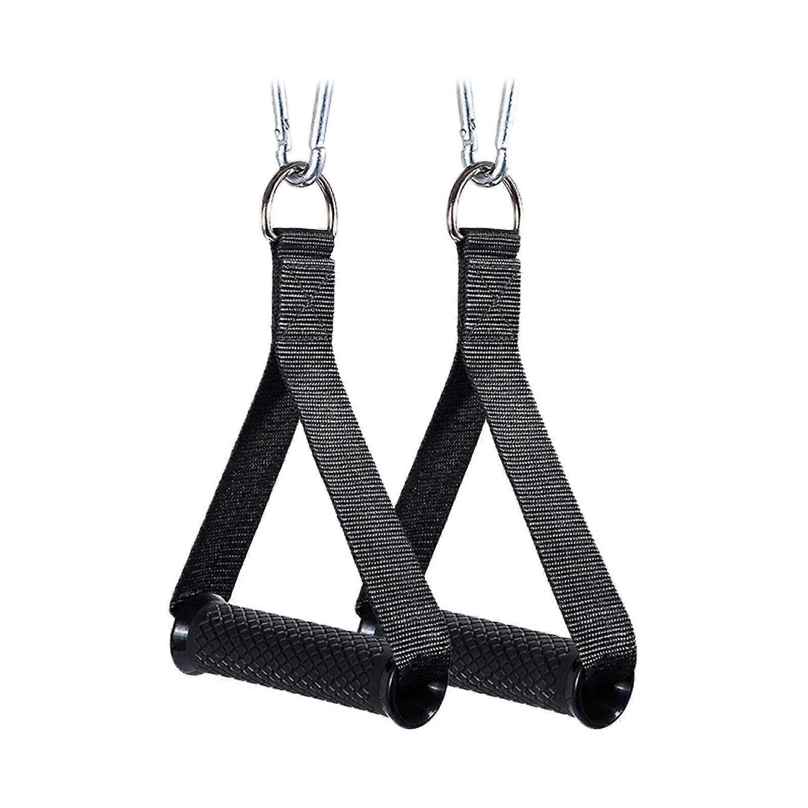 Attachment Grips Exercise Handles for Pilates Strength Training Home Gym Use Black