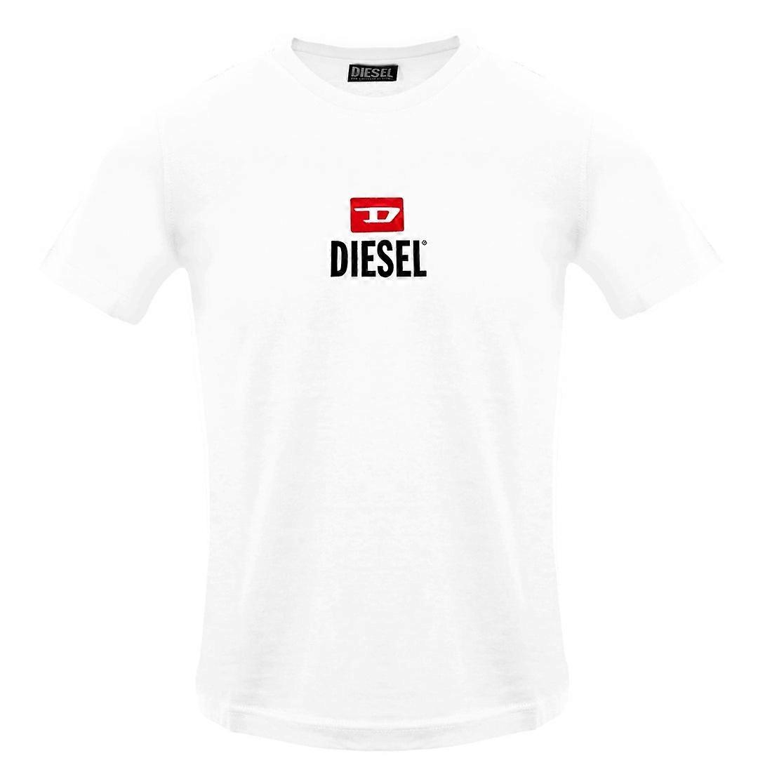 Diesel Small New D Logo Bright White T-Shirt