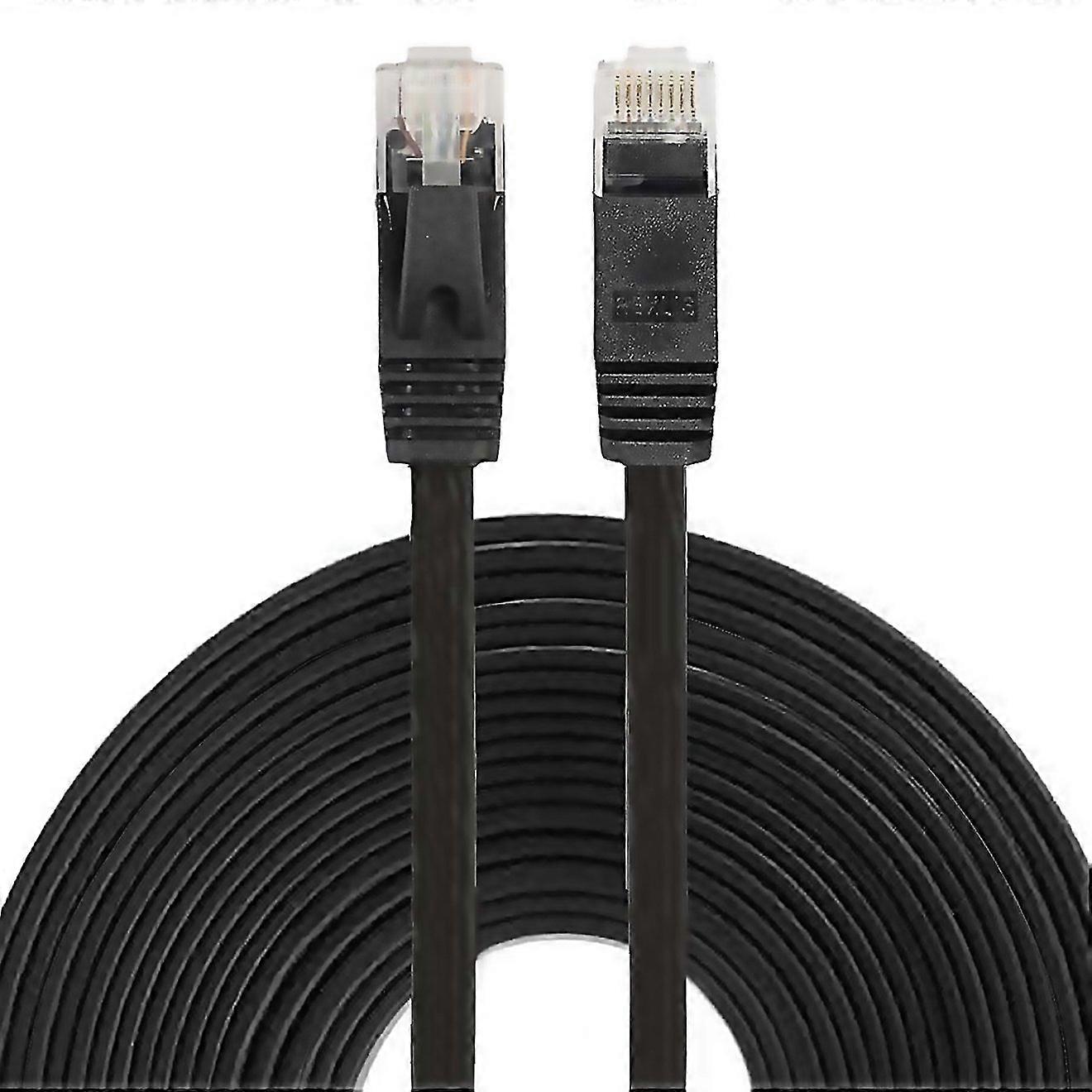 For 10m Cat6 Ultrathin Flat Ethernet Network Lan Cable Patch Lead