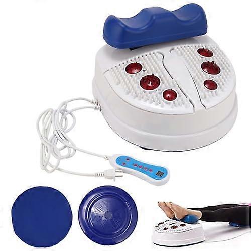 Chi Machine For Fitness, 8Speed Foot And Leg Swing Exerciser With Wire Control, Blue Home Gym Equipment