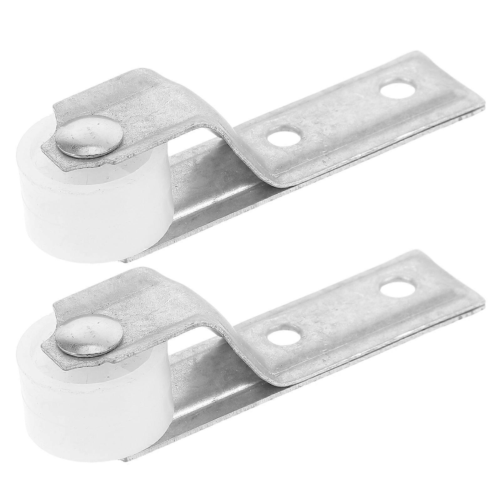 Track Roller Sliding Door Guide Wheel Easy Installation Residential Use Round Shape 2Pcs