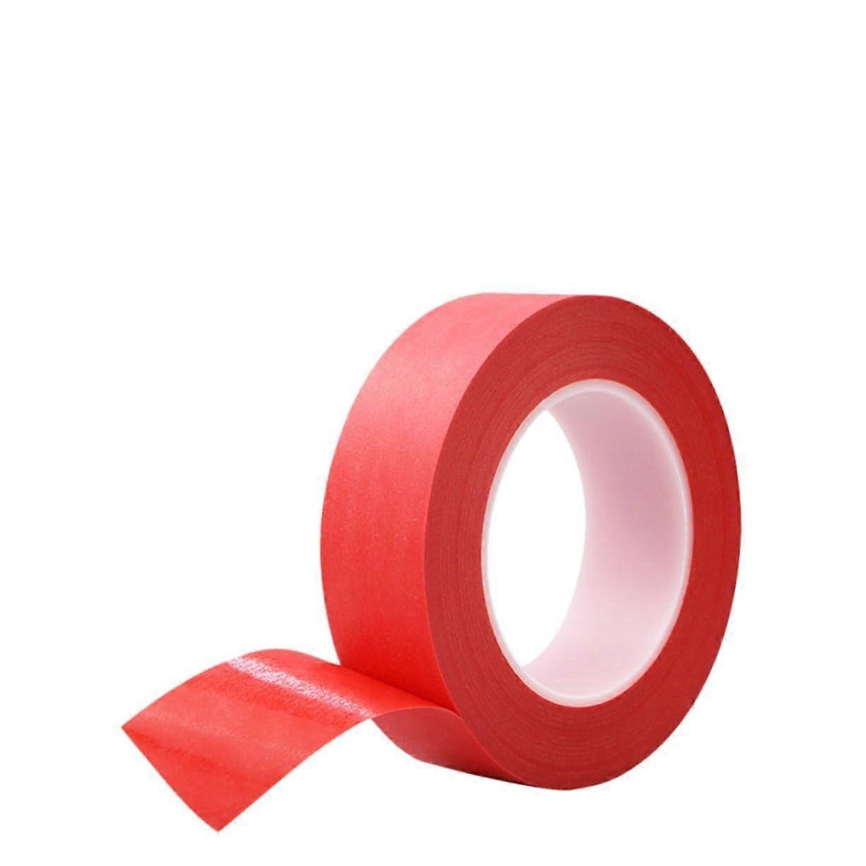Masking Tape Red Temperature Resistant Easy Tear Adhesive For Arts Crafts DIY Removable Painter Tape