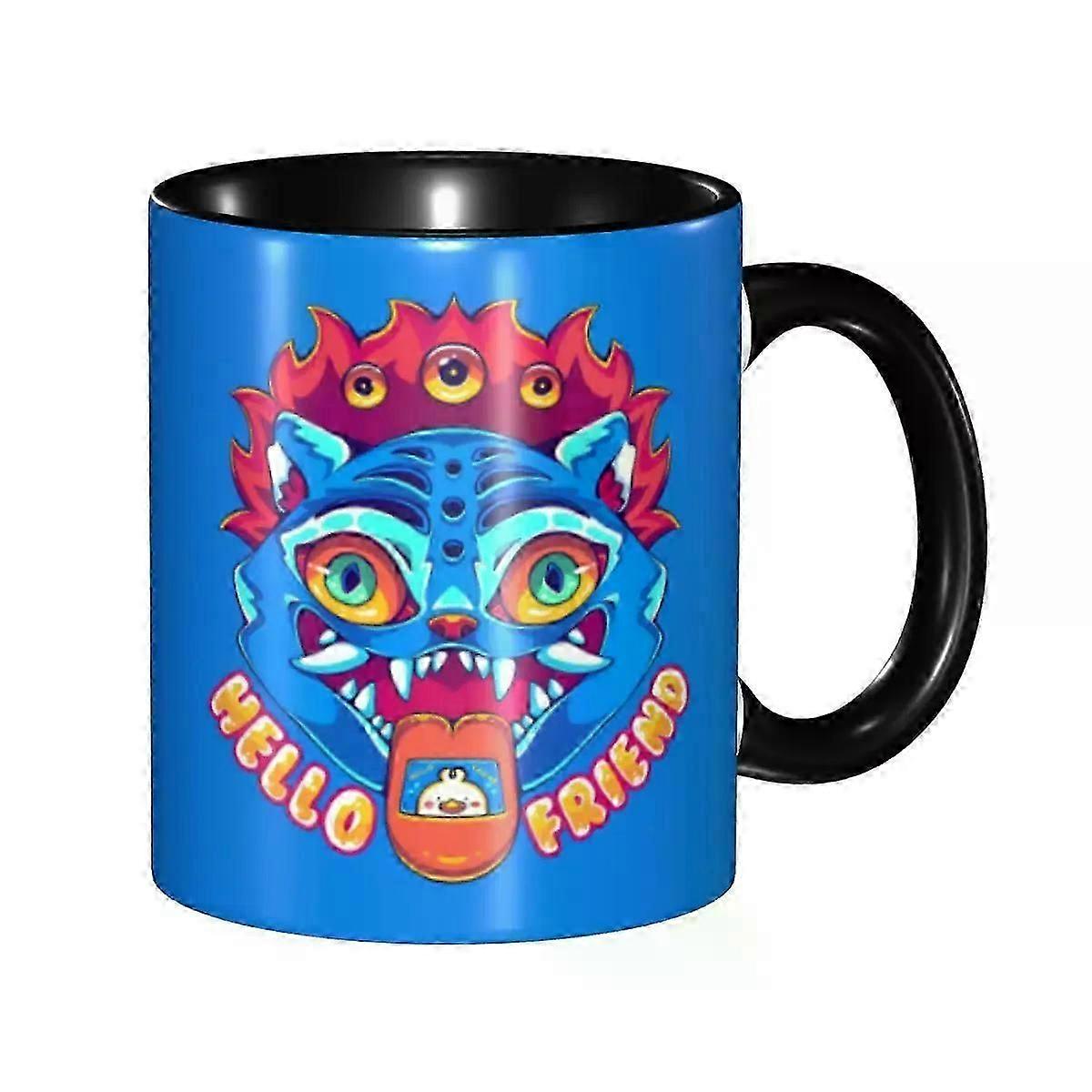 עיצוב ייחודי KPop ציידי שדים Huntrix טייגר KPop ציידי שדים Huntrix טייגר אביזרי ספל כוס תה כיף