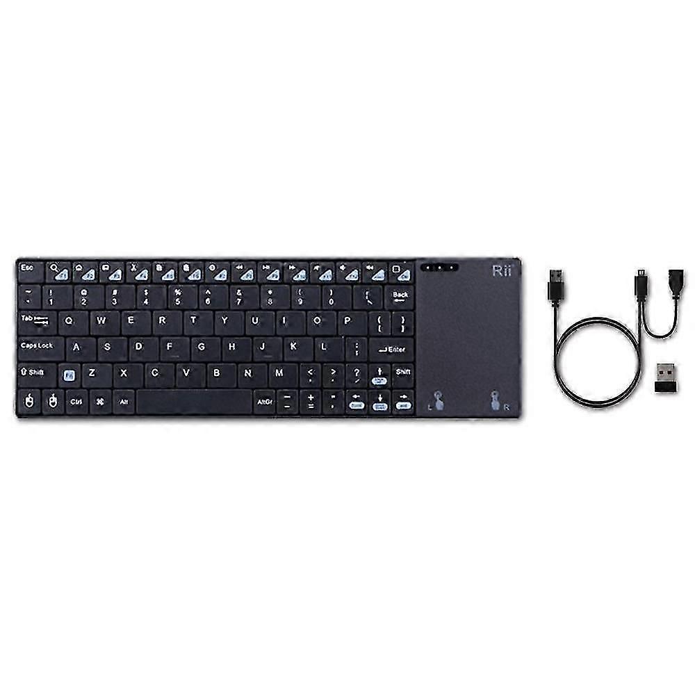 Rii K12+ Office Computer Notebook Silent 2.4GHz Wireless Mini Keyboard