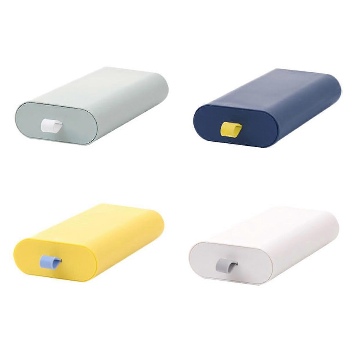 Adhesive Under Desk Storage Drawers 4Pack Smooth Edges Invisible PullOut Organiser Boxes For Wardrobe Desktop Sundries