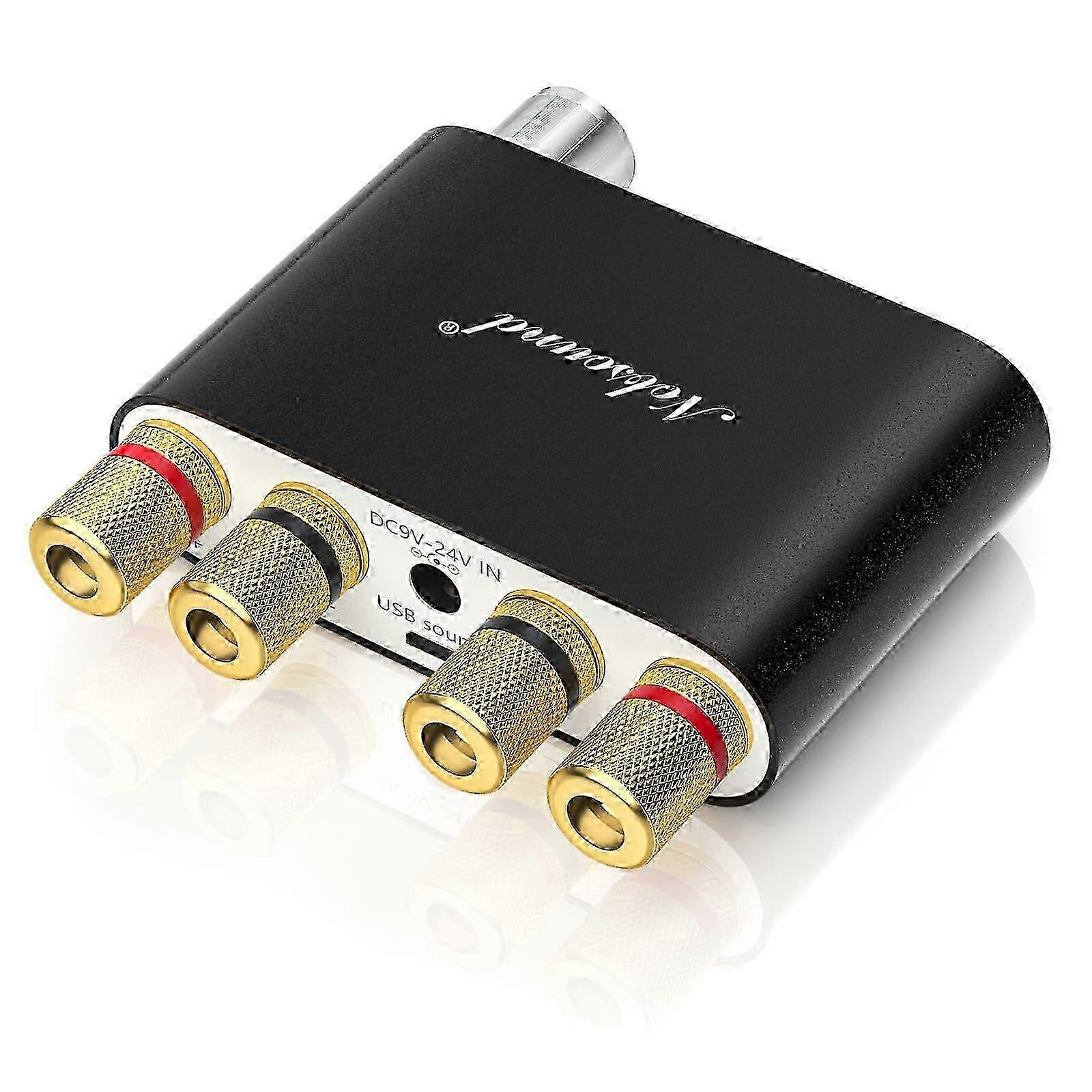 25-26 NS-10G Bluetooth 5.0 2 Channel Power Amplifier HiFi Stereo Audio Mini Amp Wireless Receiver 50Wx2