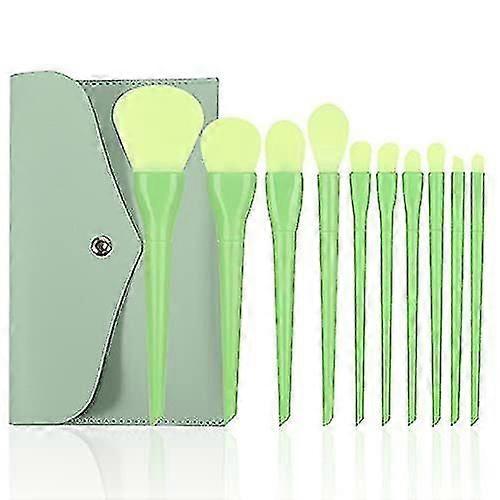 10 Pack Eyeshadow Brush Set S Candy Color Eye Makeup Brushes Kit