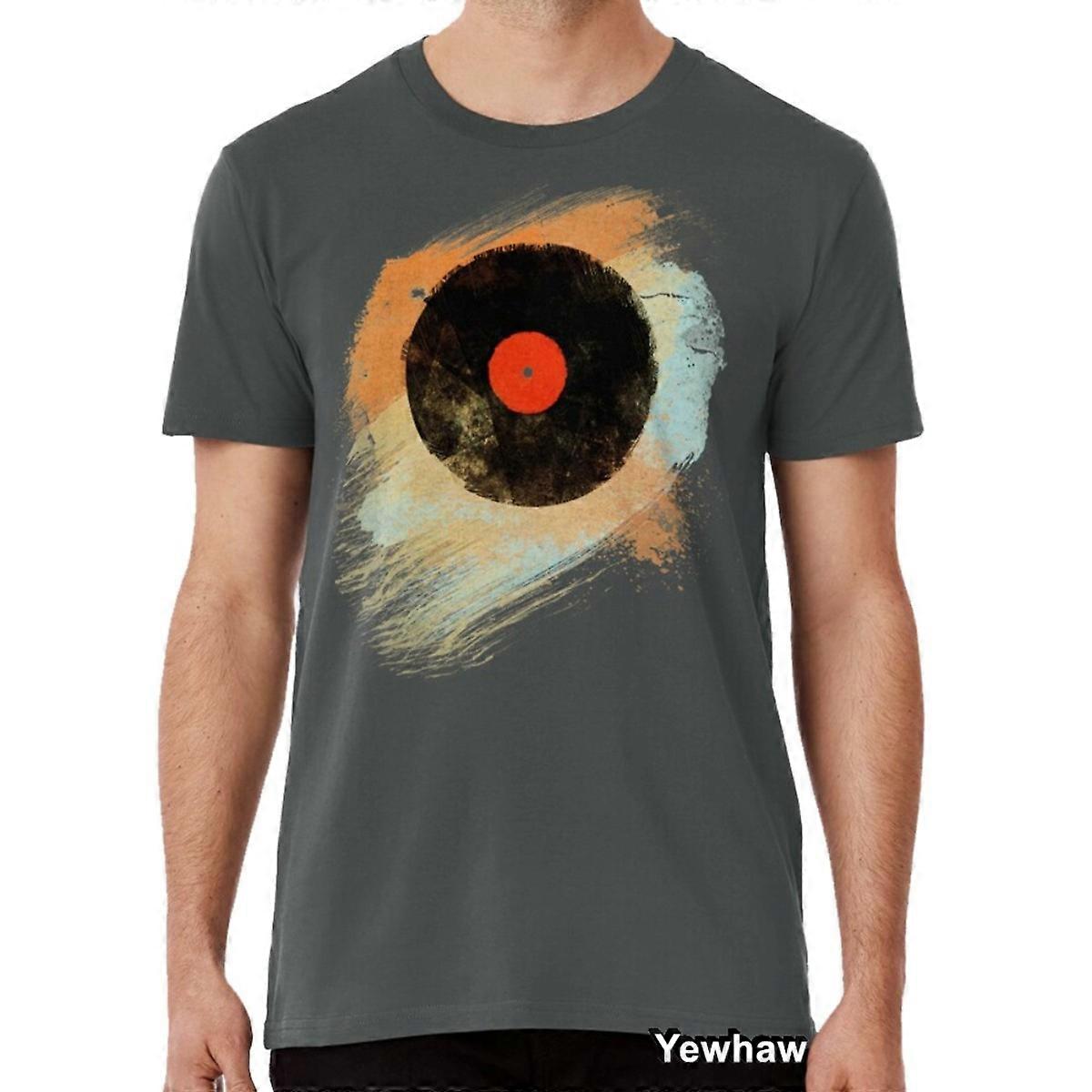 Vinyle Record T-shirt Design Grunge Moderne