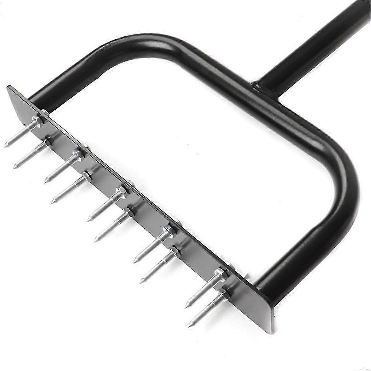Manual Lawn Aerators Spike Metal Manual Dethatching Soil Aerating Lawn Tool for Yard, Lawn Aeration,