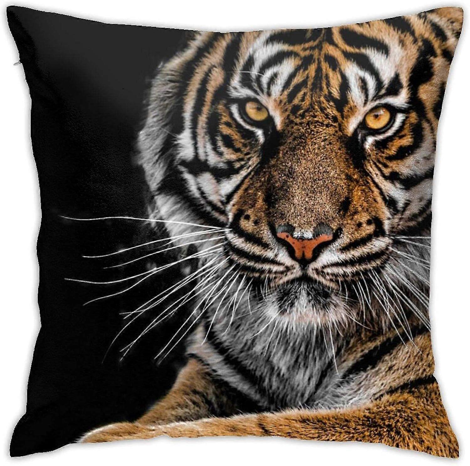 v88タイガー-HD-壁紙-スロー枕カバーホームリビングルームの寝室のソファチェア18X18インチ枕カバー45X45cm-TB088 ij88
