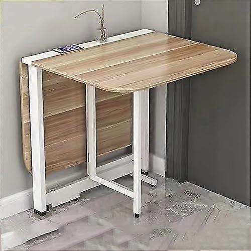 Expandable Drop Leaf Dining Table Folding Wooden Table SpaceSaving 3In1 Multifunctional Furniture For Dining & Living