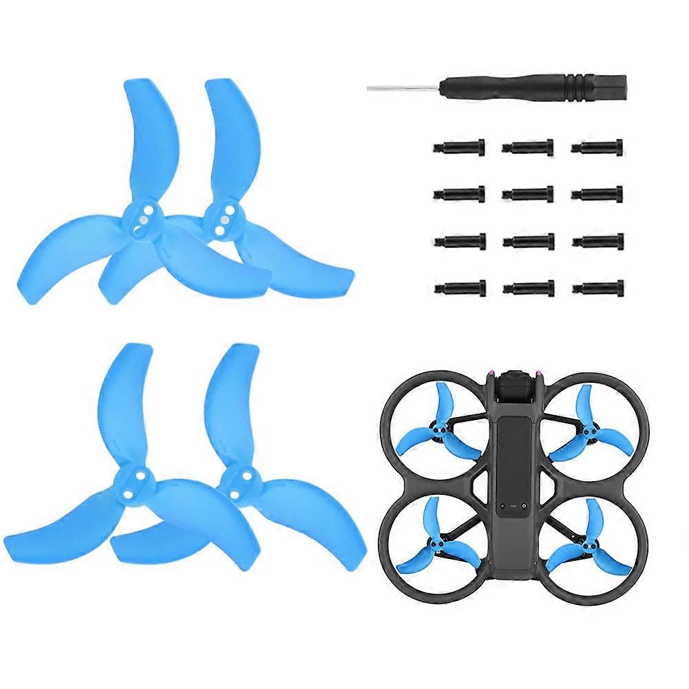 jixopn Propellers Replacement Drone Propeller Blade for DJI Avata 2(Blue 4 pairs)